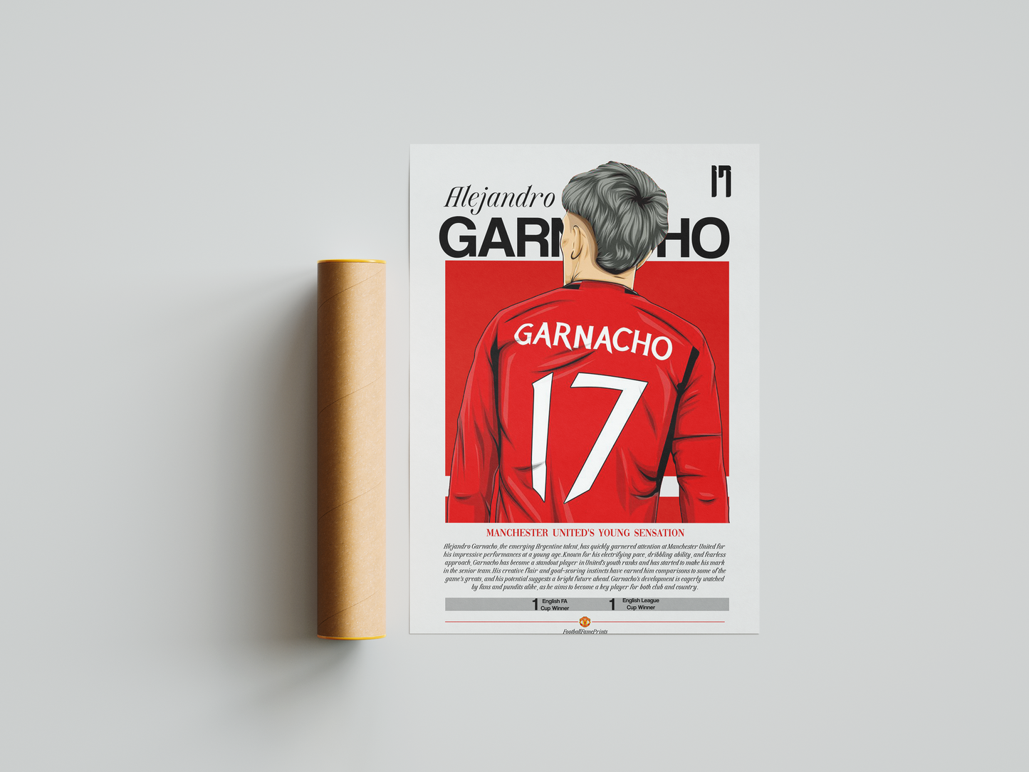 Manchester United: Alejandro Garnacho Illustration