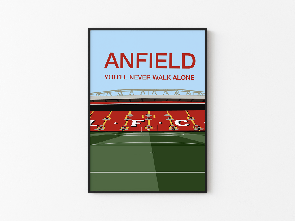 Anfield Stadium - Liverpool FC Ilustration Poster