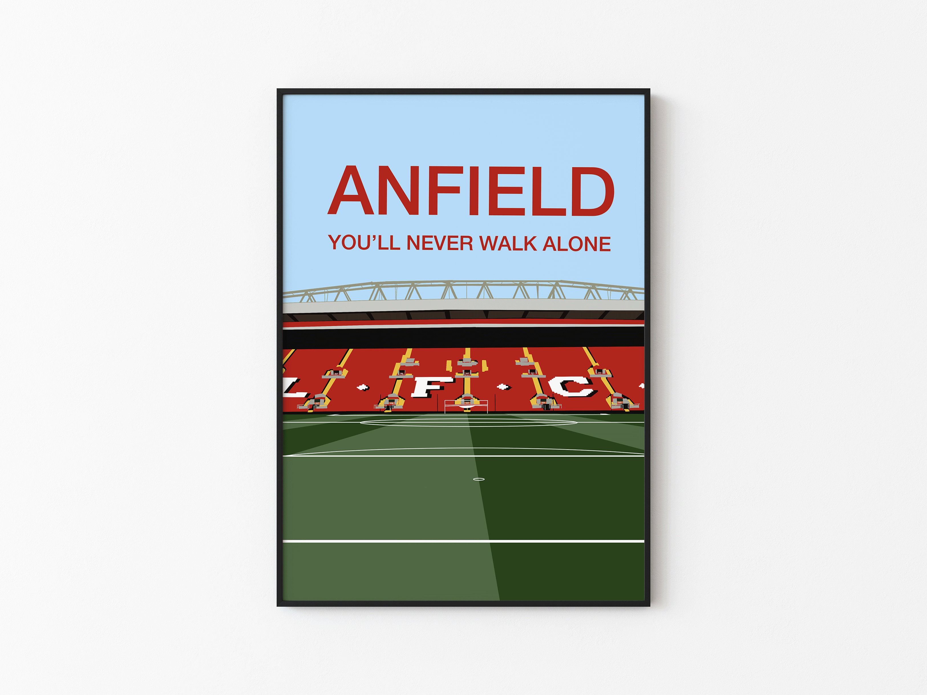 Anfield Stadium - Liverpool FC Ilustration Poster