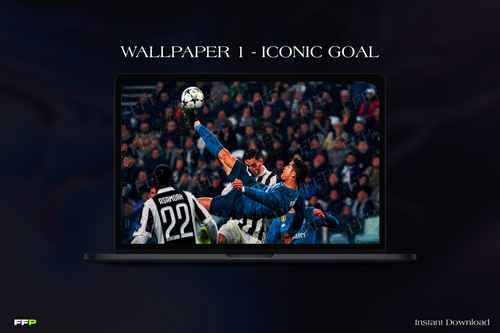 CR7 Desktop Wallpaper Pack – 5 Painted Wallpapers for MacBook & PC | Digital Download