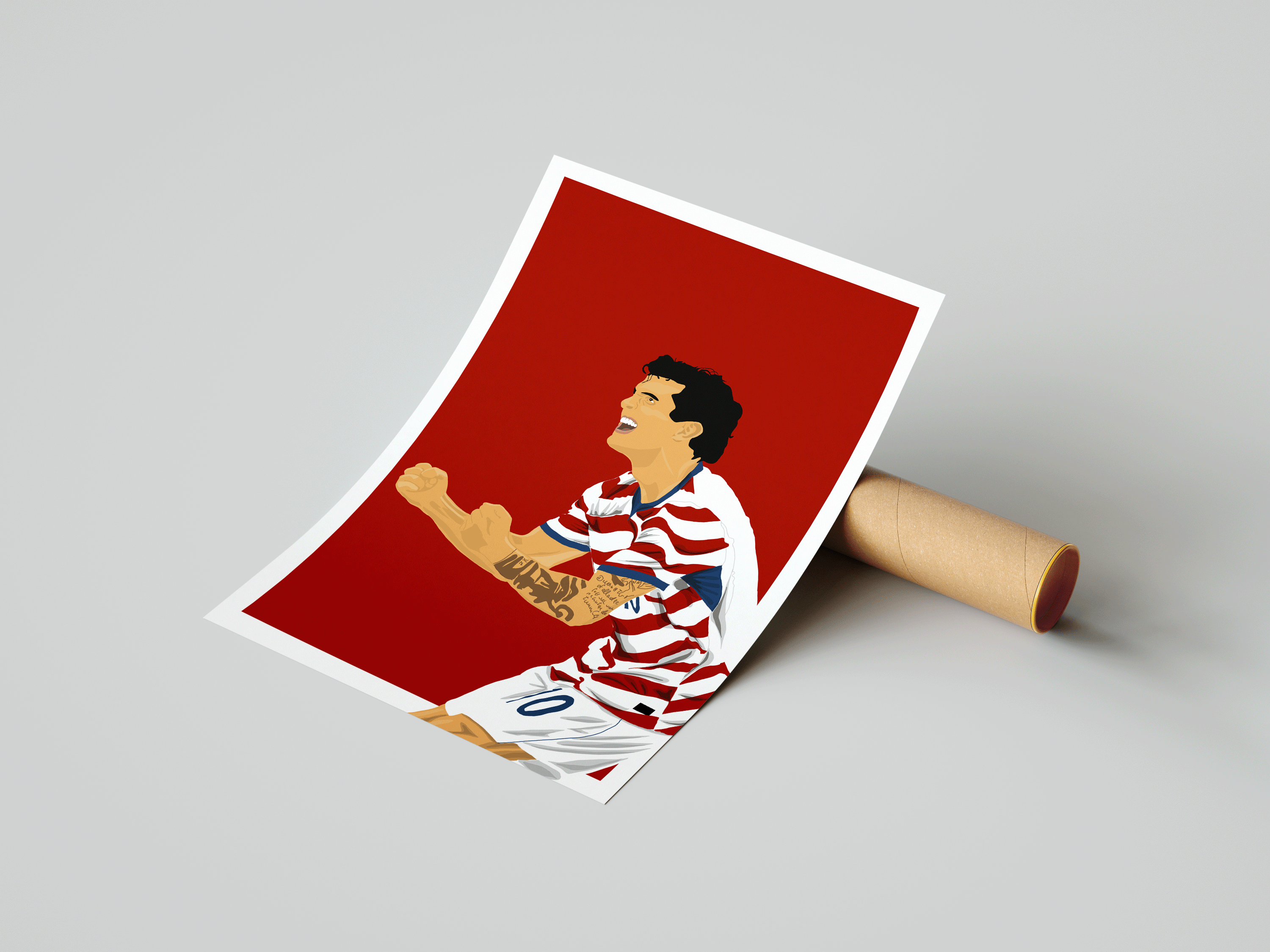 Christian Pulisic - USA Illustration Poster