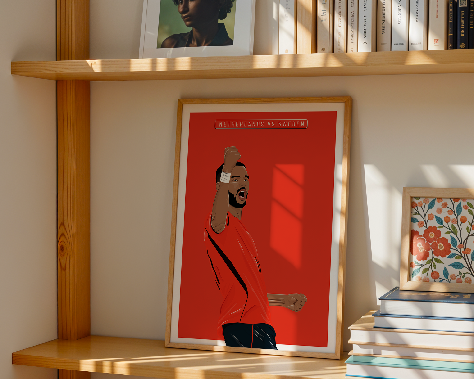 Cody Gakpo Netherlands Poster | Hand-Drawn Illustration | World Cup Football Art