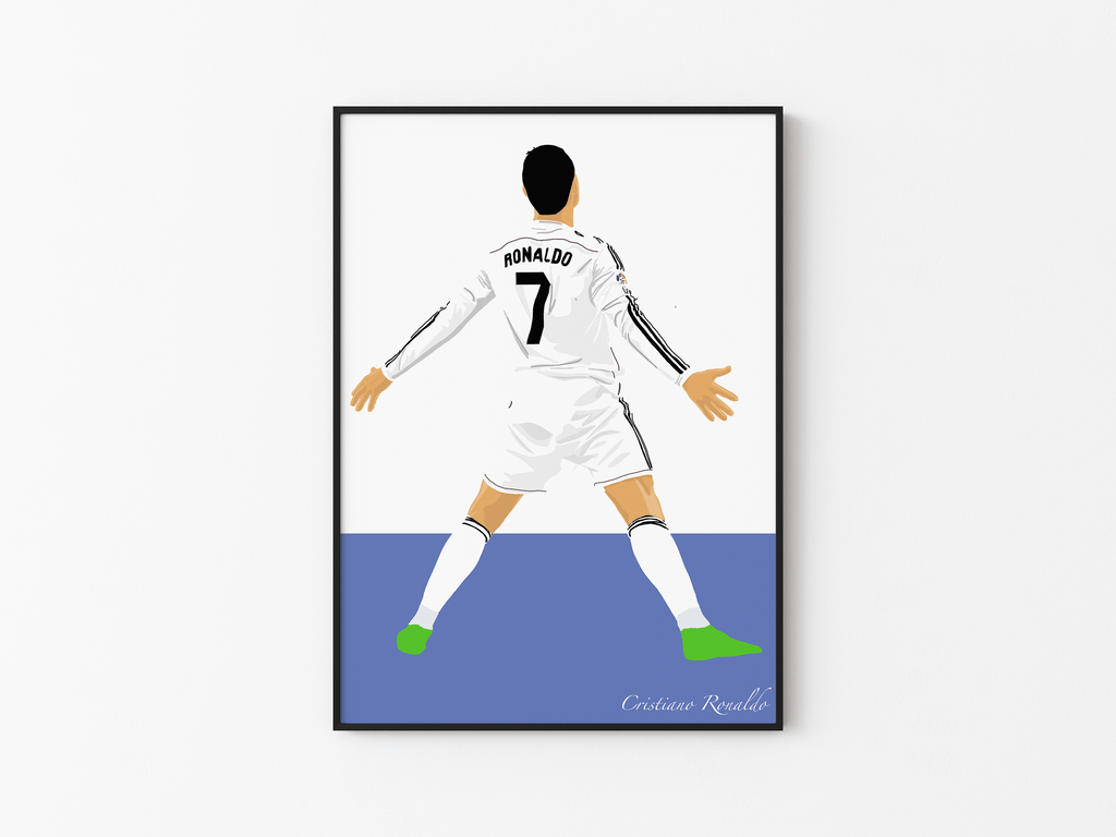 Cristiano Ronaldo SUII - Real Madrid Illustration Poster