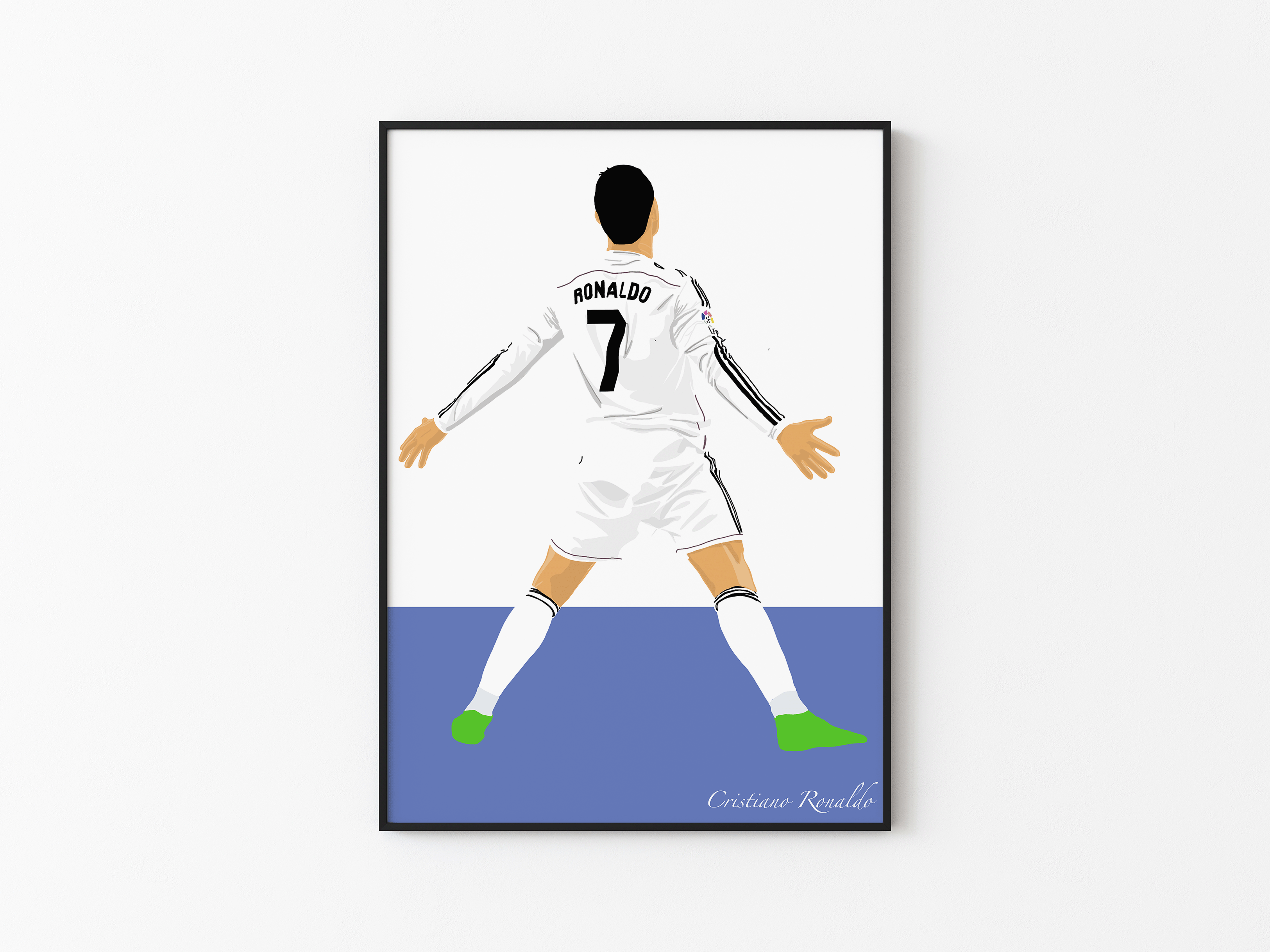 Cristiano Ronaldo SUII - Real Madrid Illustration Poster