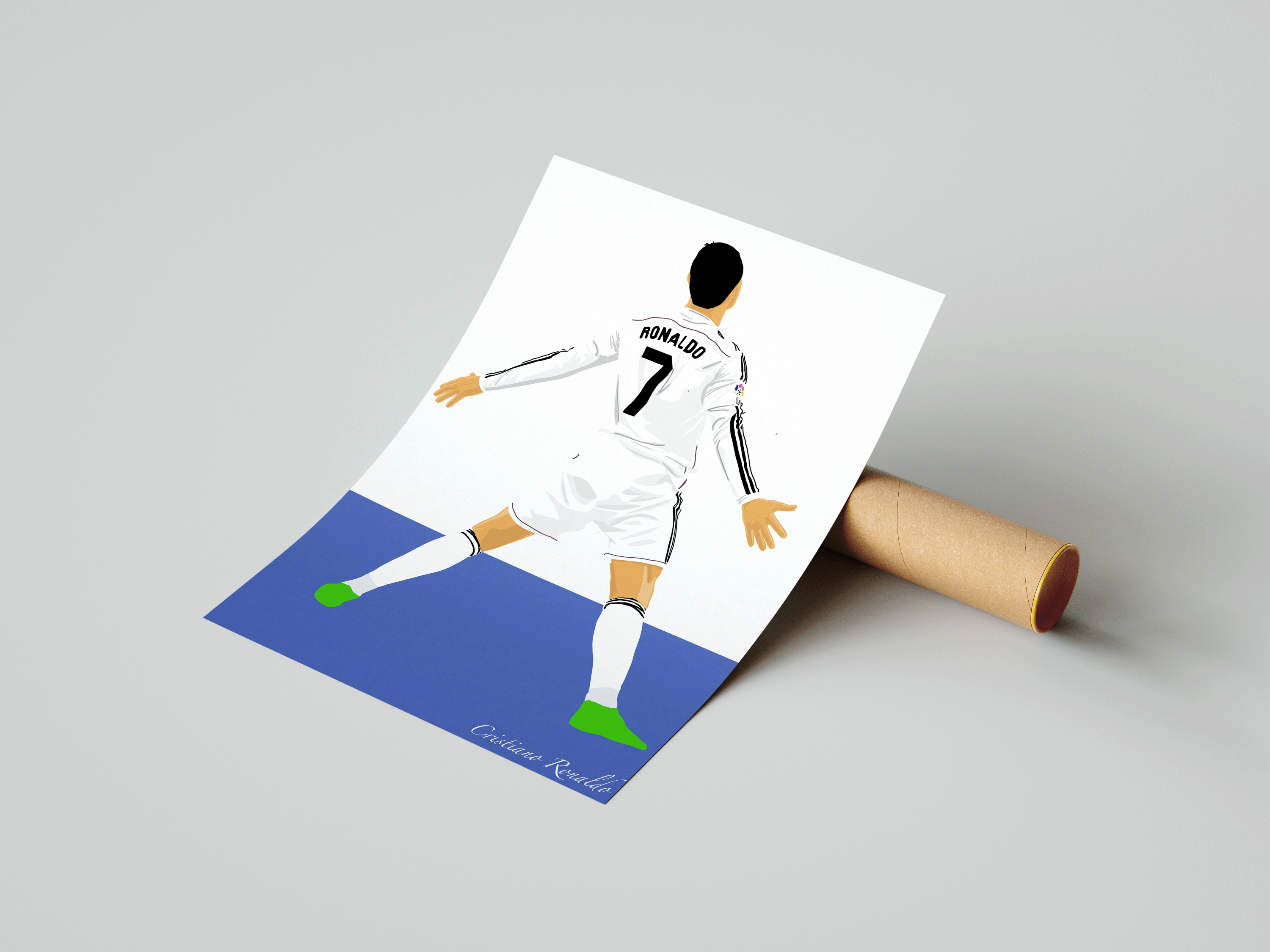Cristiano Ronaldo SUII - Real Madrid Illustration Poster