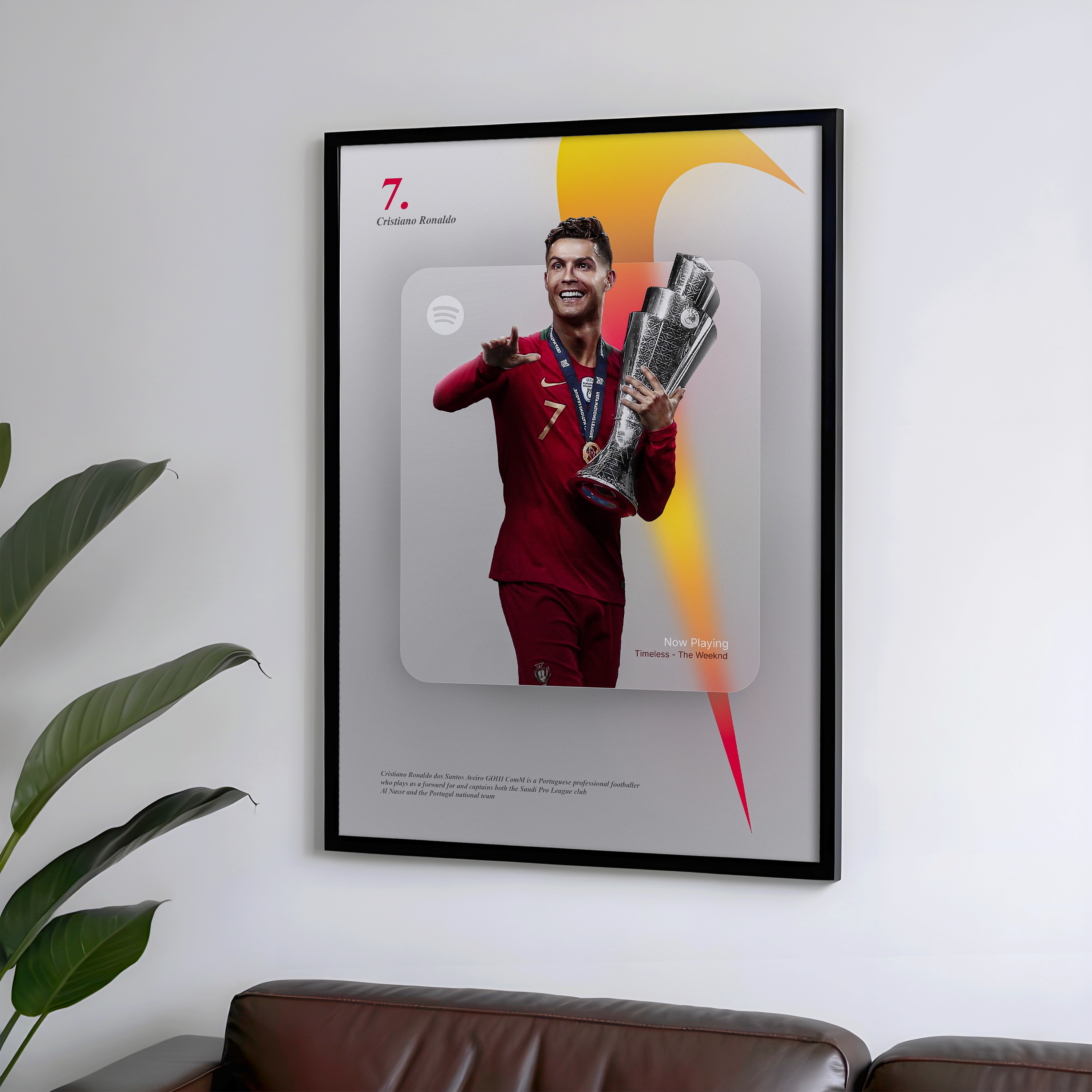 Cristiano Ronaldo Spotify - Timeless - The Weeknd