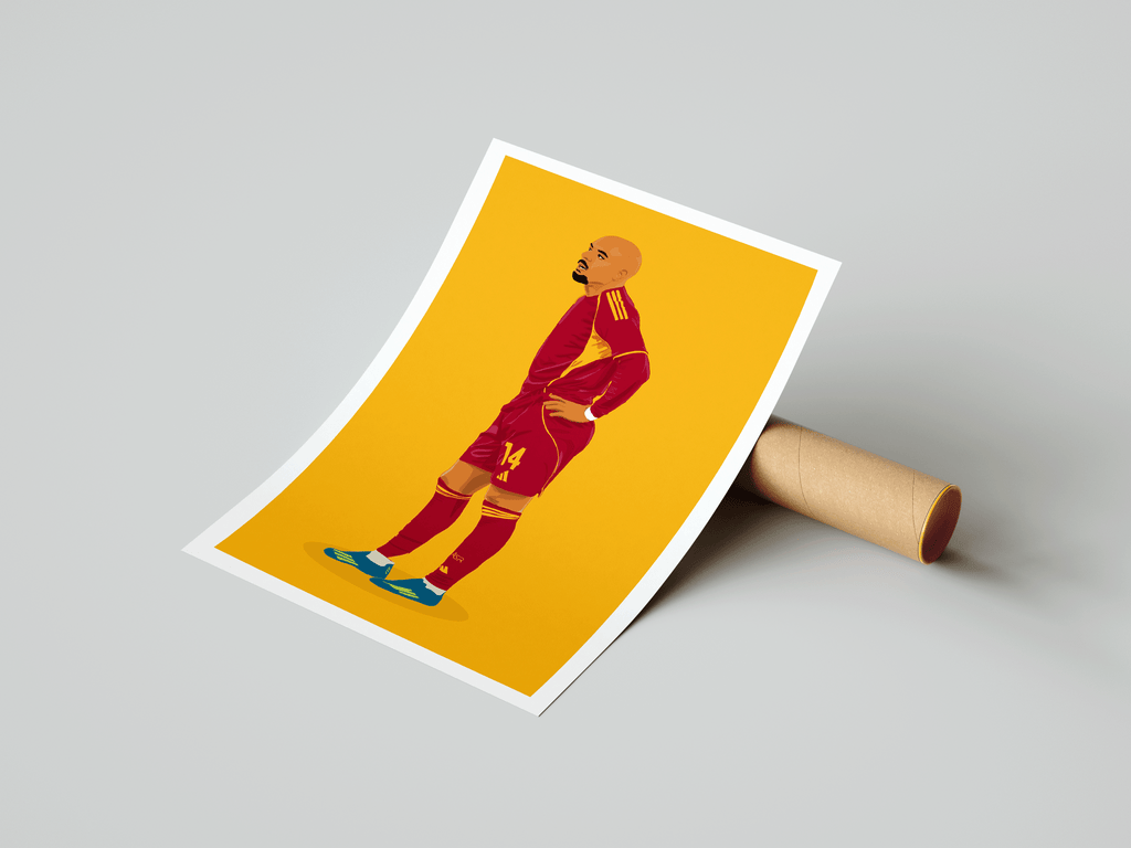 Donyell Malen - AS Roma Illustration Poster
