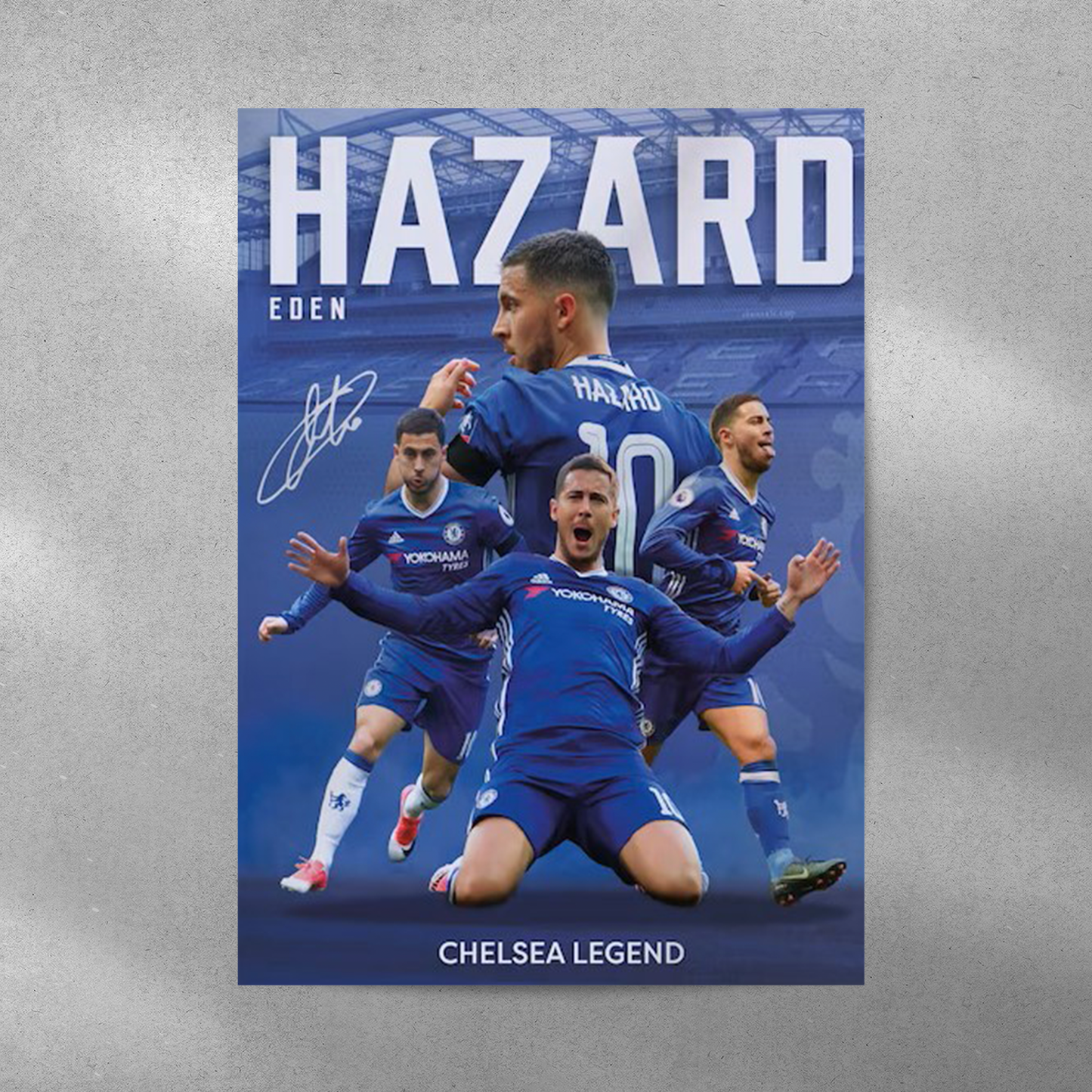 Eden Hazard: Signed Poster