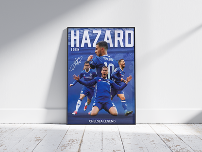 Eden Hazard: Signed Poster