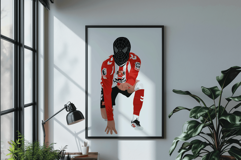Enzo Le Fee | Sunderland Mask Celebration  | Hand-Drawn Illustration Print