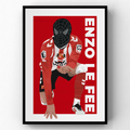 Enzo Le Fee | Sunderland Mask Celebration  | Hand-Drawn Illustration Print