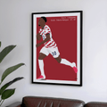 Folarin Balogun - USA Goal Vs Paraguay World Cup Illustration Poster