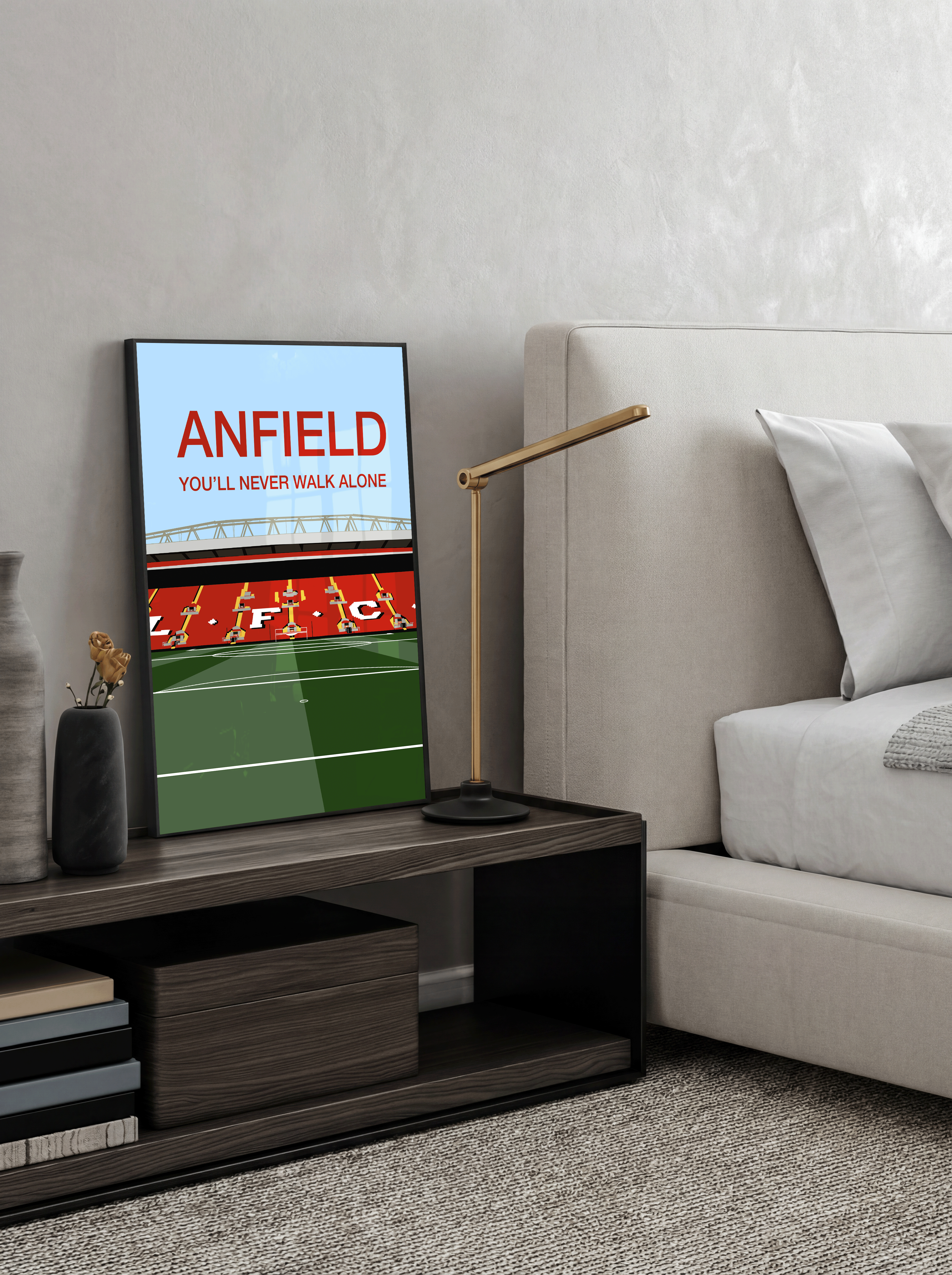 Anfield Stadium - Liverpool FC Ilustration Poster