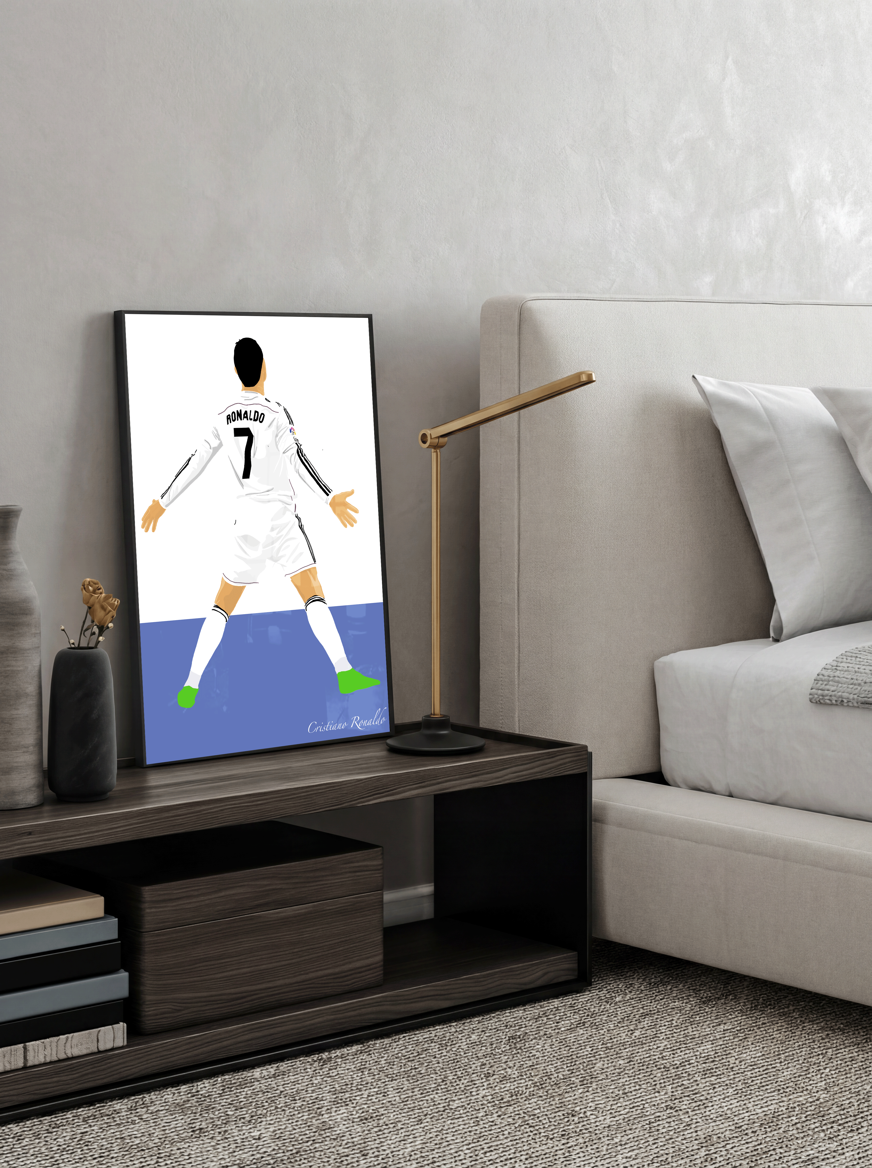 Cristiano Ronaldo SUII - Real Madrid Illustration Poster