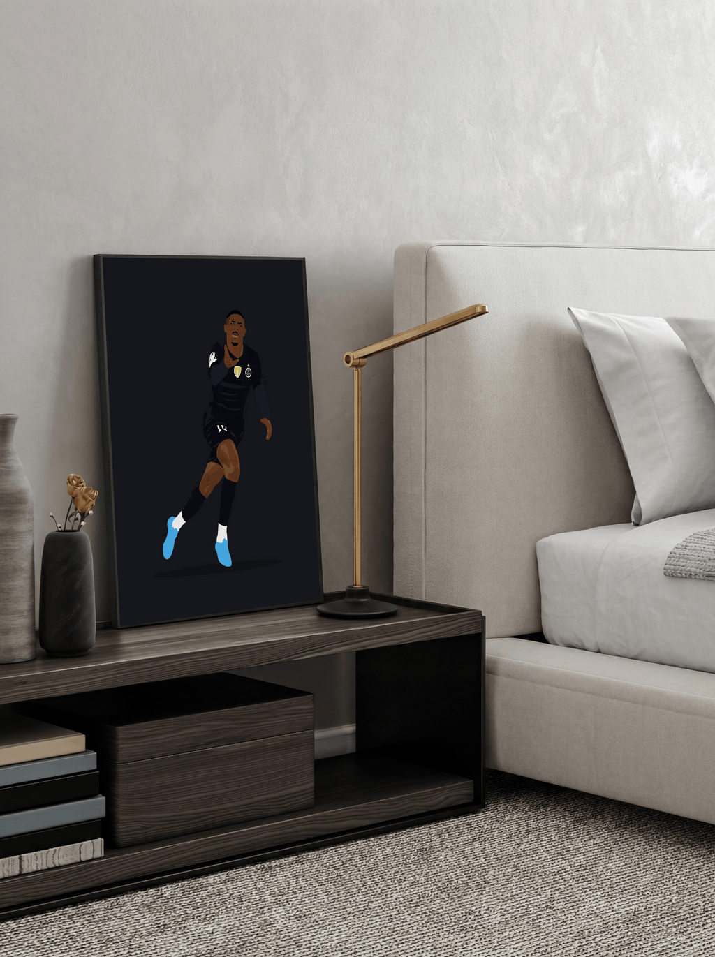 Ousmane Dembele - PSG Illustration Poster