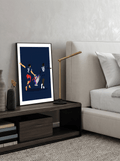 Hakimi & Dembele UCL Winners - Illustrations Poster