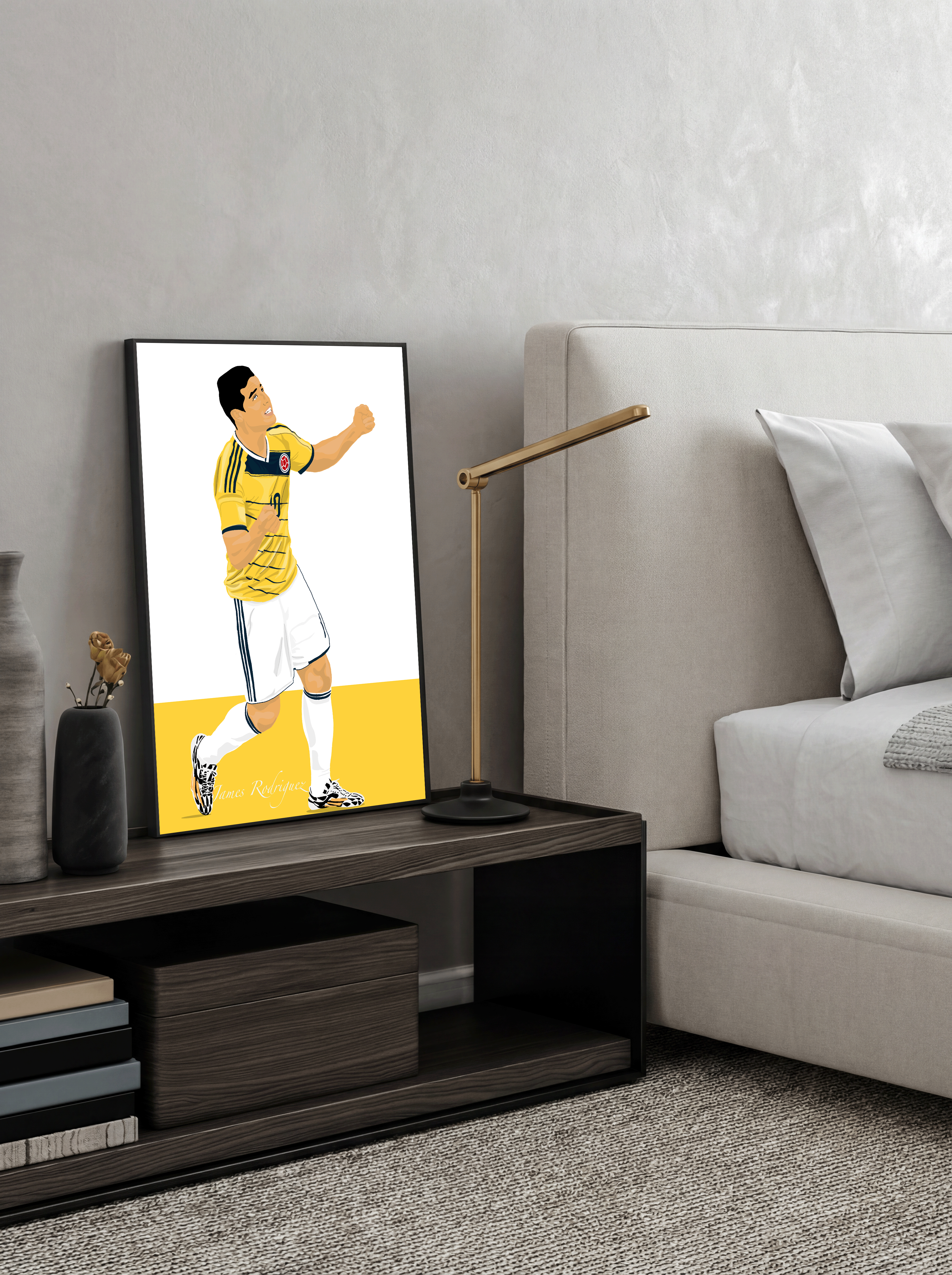 James Rodriguez - Colombia Illustration Poster