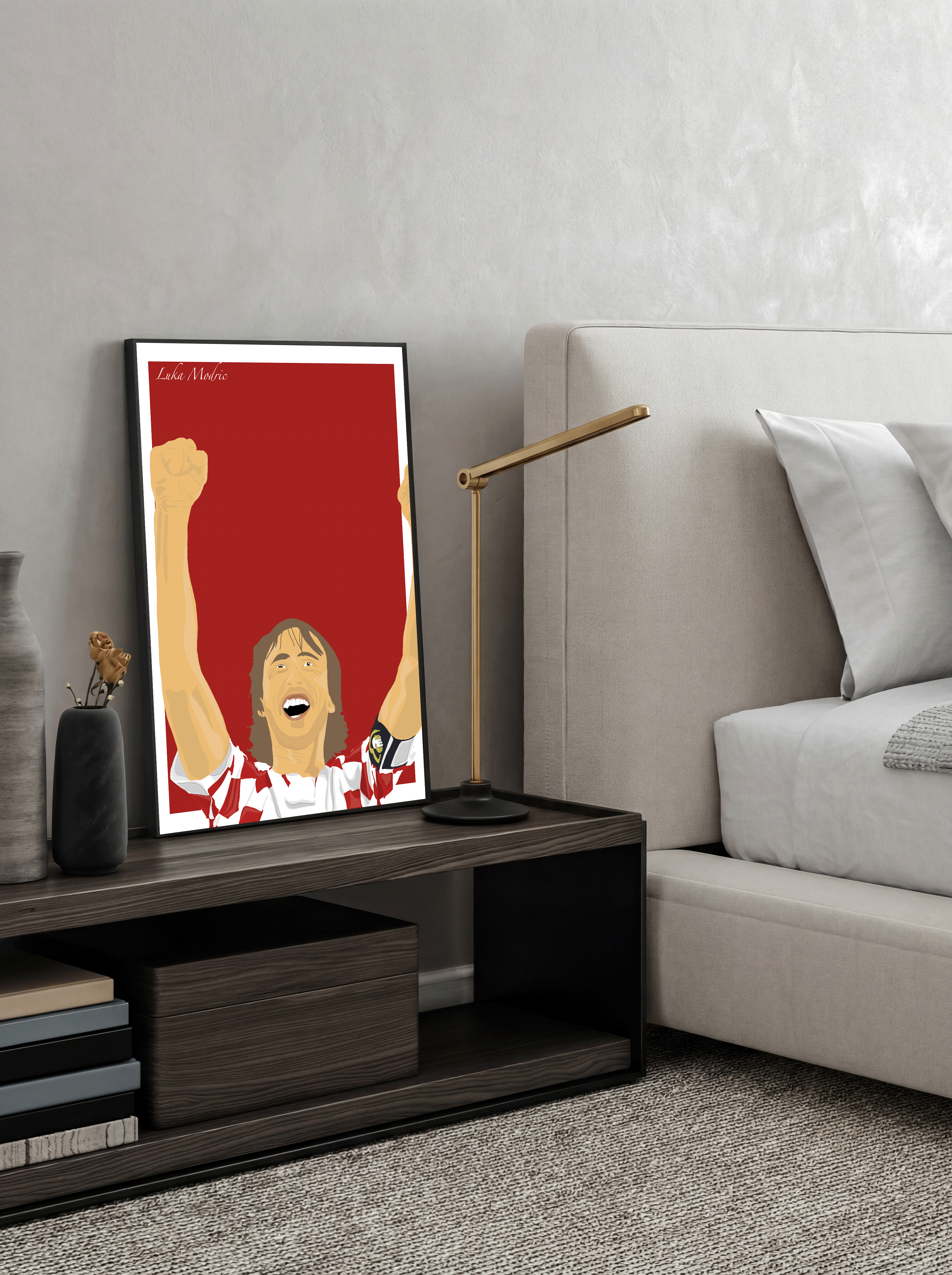 Luka Modric - Croatia Illustration Poster