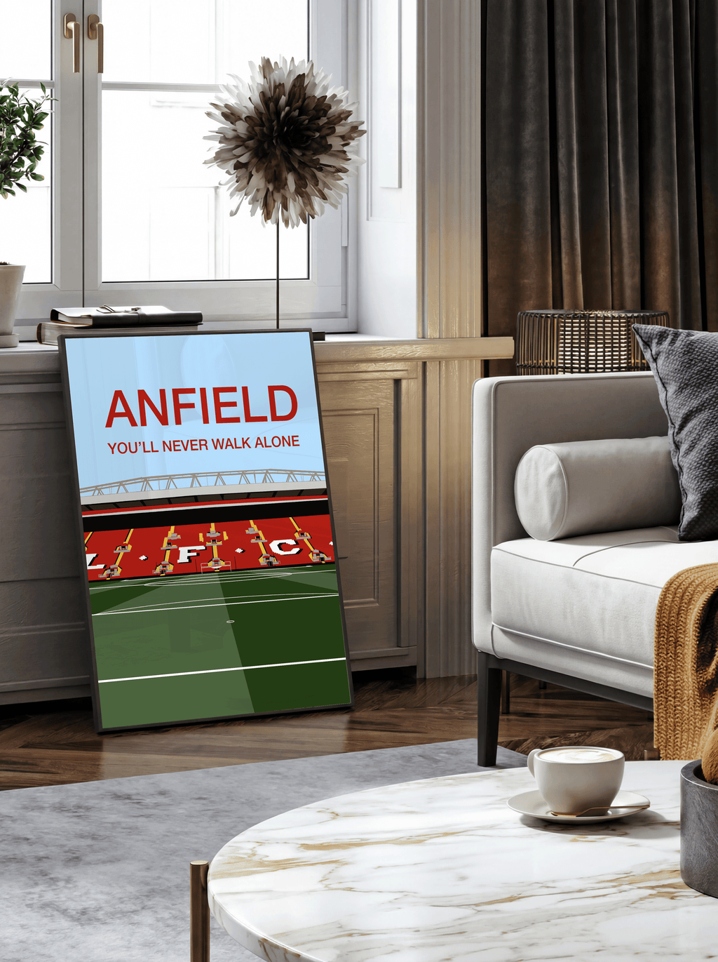 Anfield Stadium - Liverpool FC Ilustration Poster