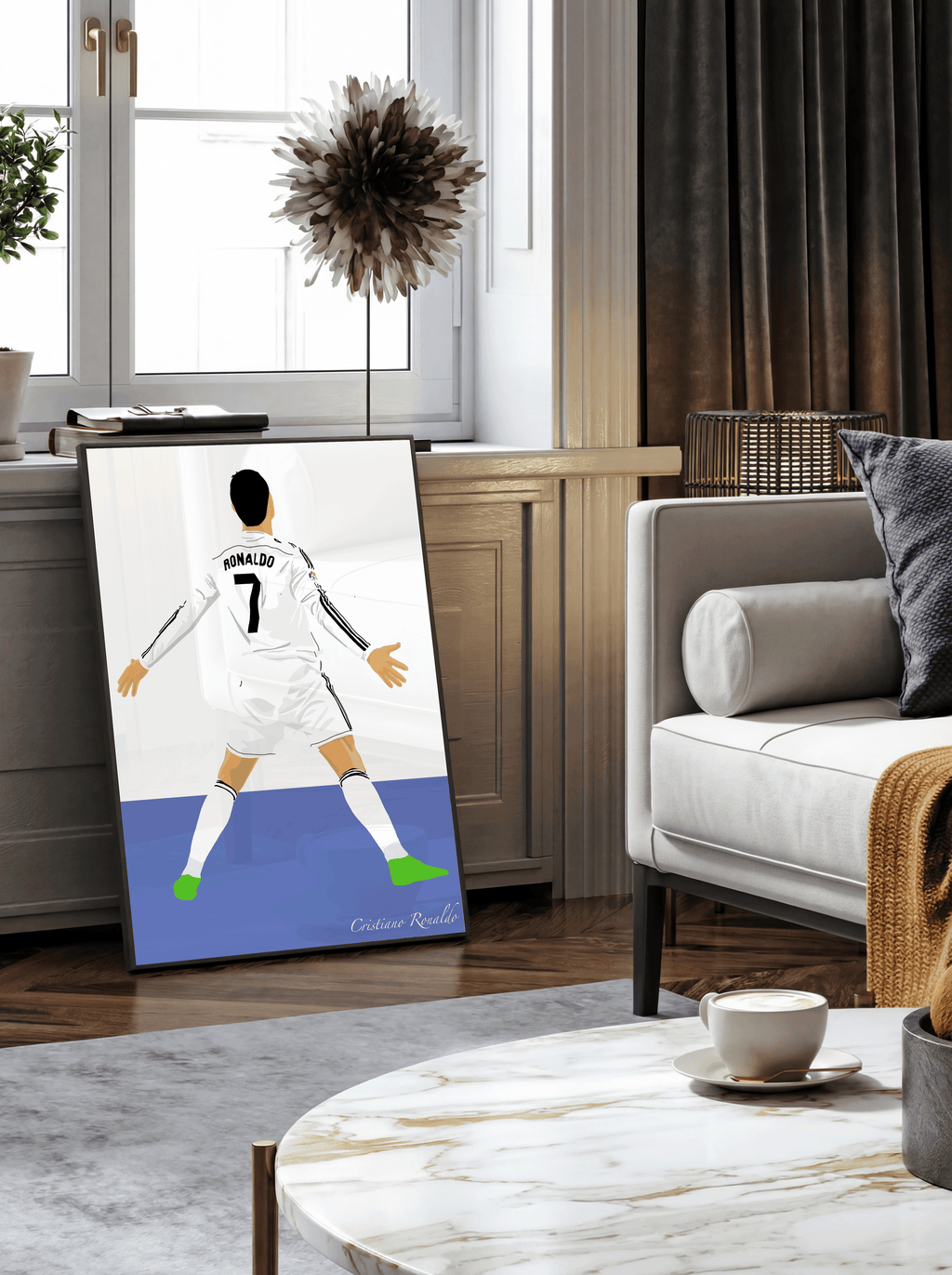 Cristiano Ronaldo SUII - Real Madrid Illustration Poster