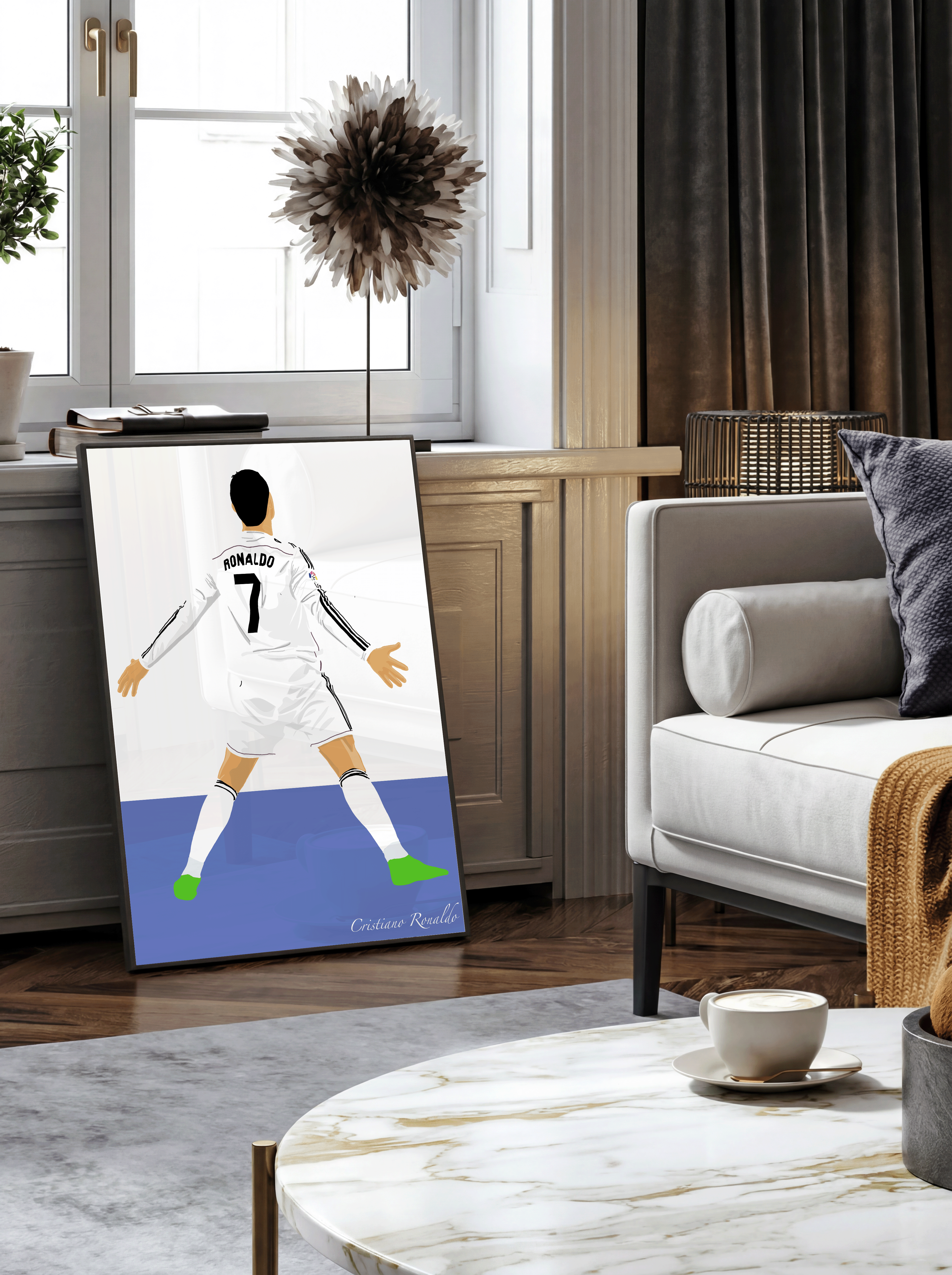 Cristiano Ronaldo SUII - Real Madrid Illustration Poster