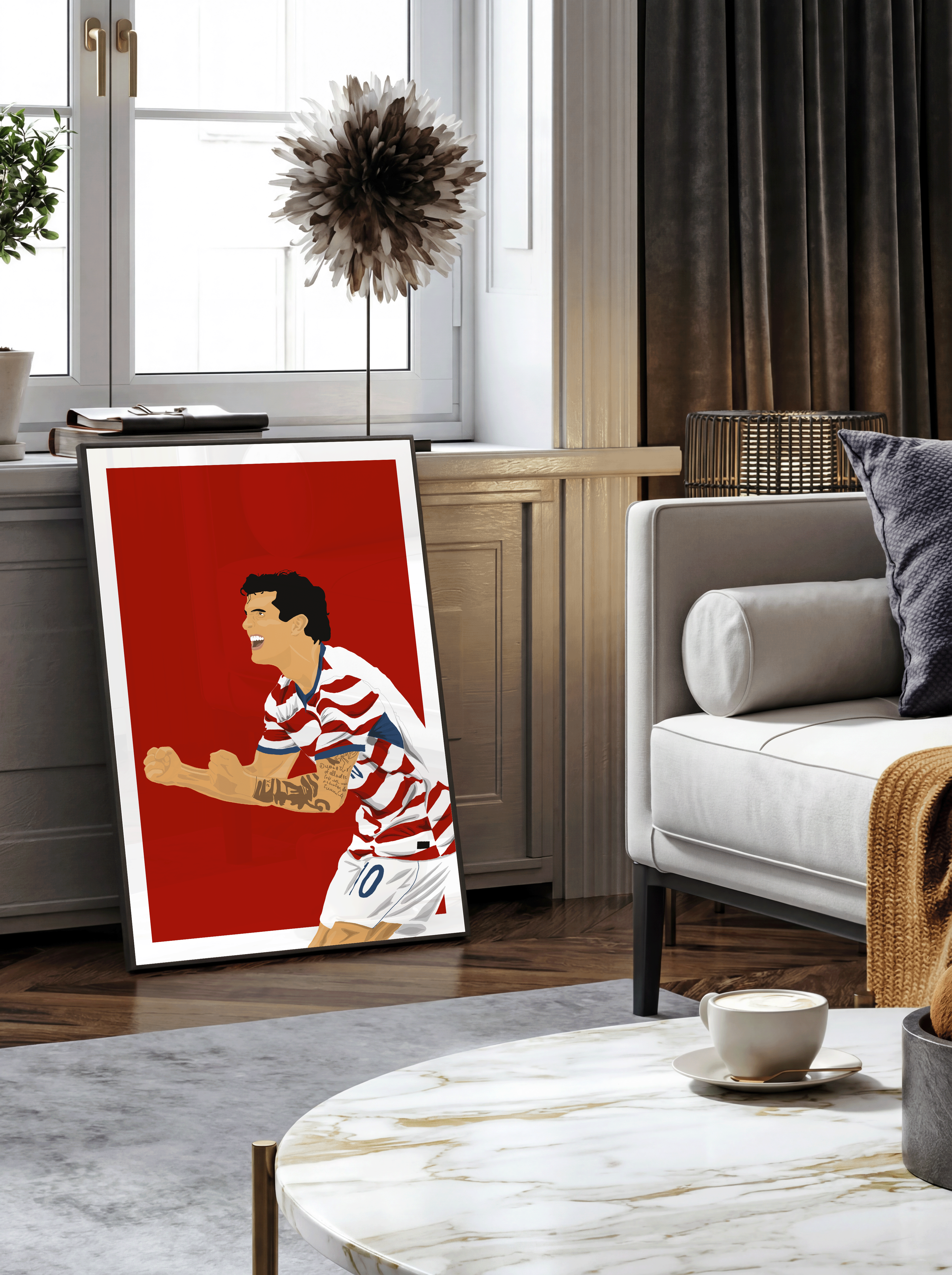 Christian Pulisic - USA Illustration Poster