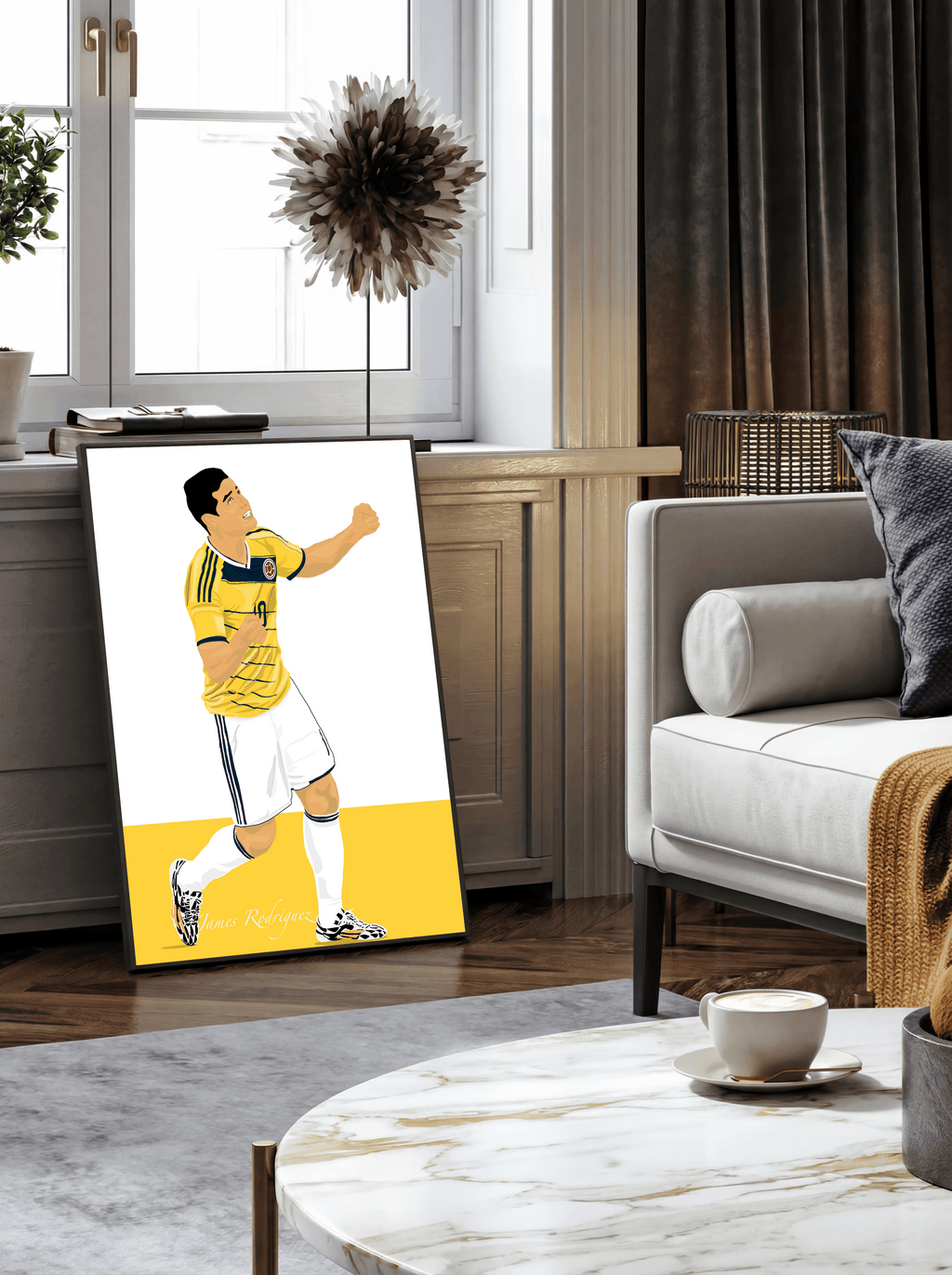 James Rodriguez - Colombia Illustration Poster