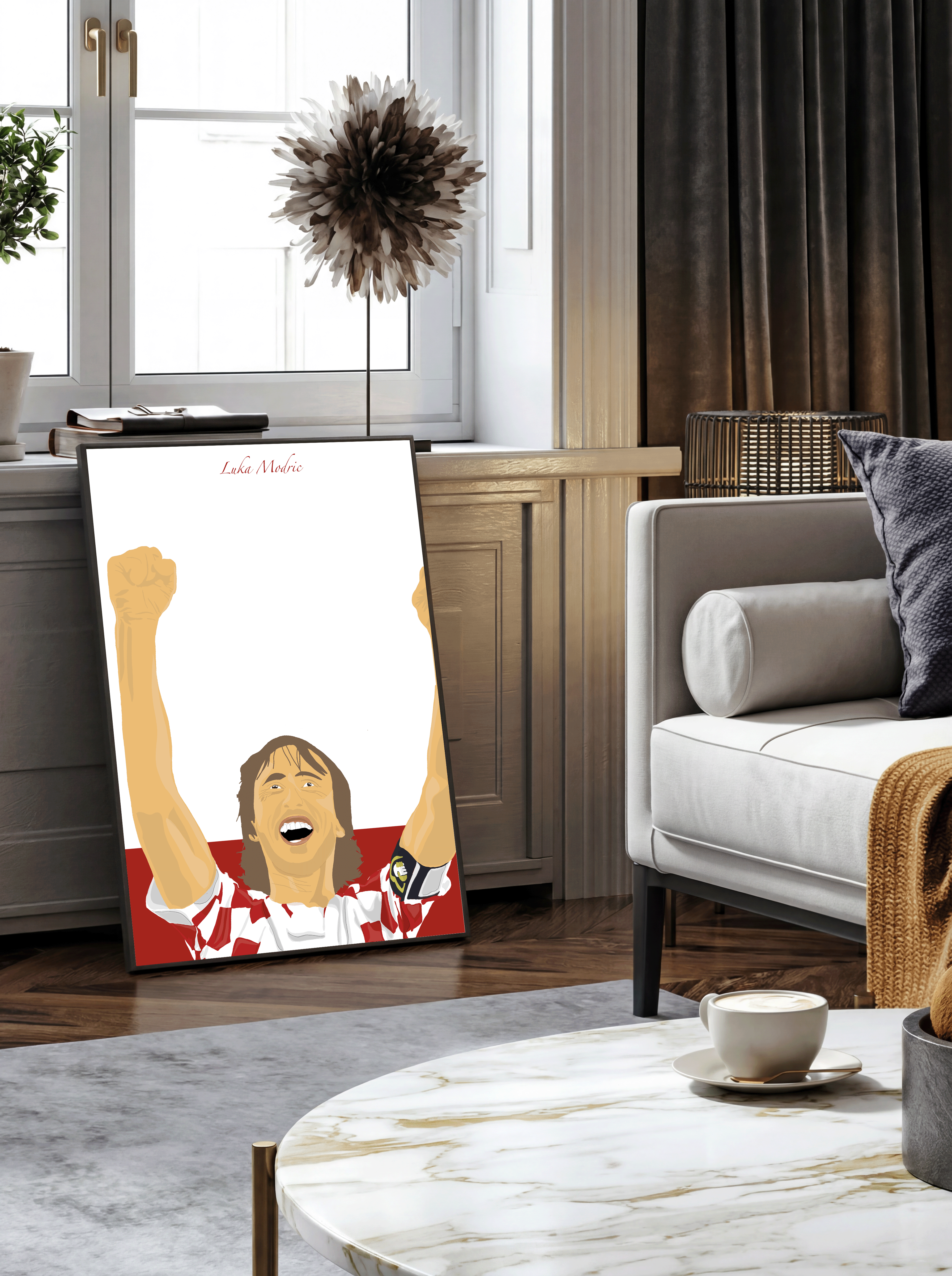 Luka Modric - Croatia Illustration Poster