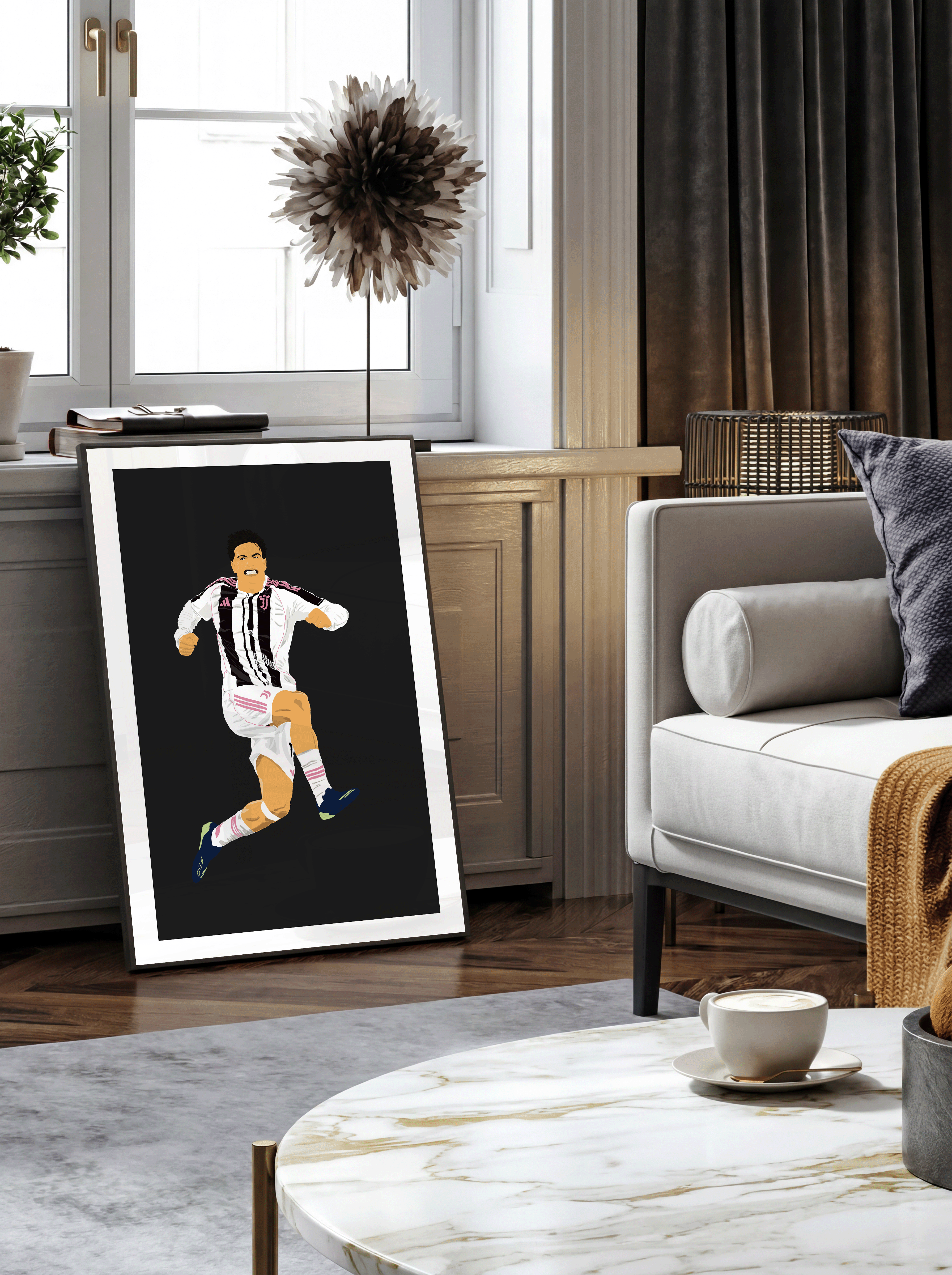 Kenan Yildiz - Juventus Illustration Poster