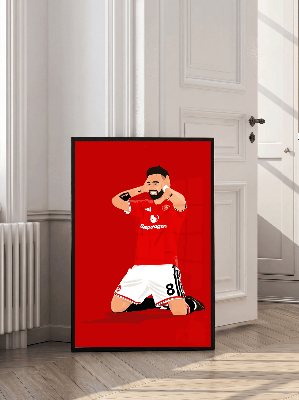 Bruno Fernandes - Manchester United Illustration Poster
