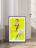 Cristiano Ronaldo AL Nassr - Trophy Illustration Poster