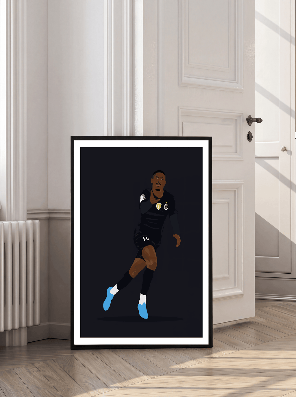 Ousmane Dembele - PSG Illustration Poster