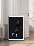 Ousmane Dembele - PSG Illustration Poster