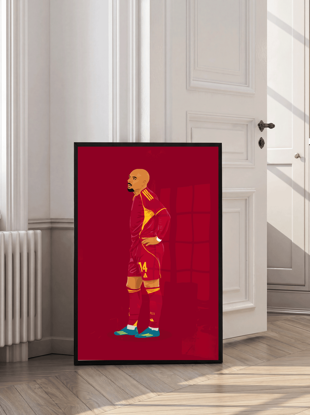 Donyell Malen - AS Roma Illustration Poster