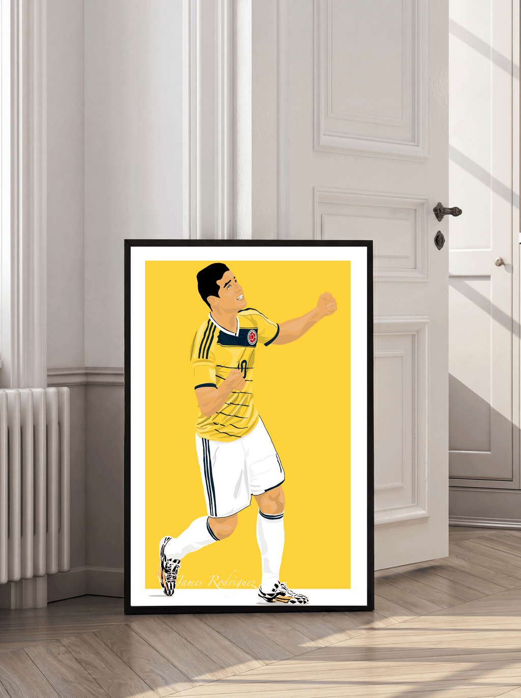 James Rodriguez - Colombia Illustration Poster