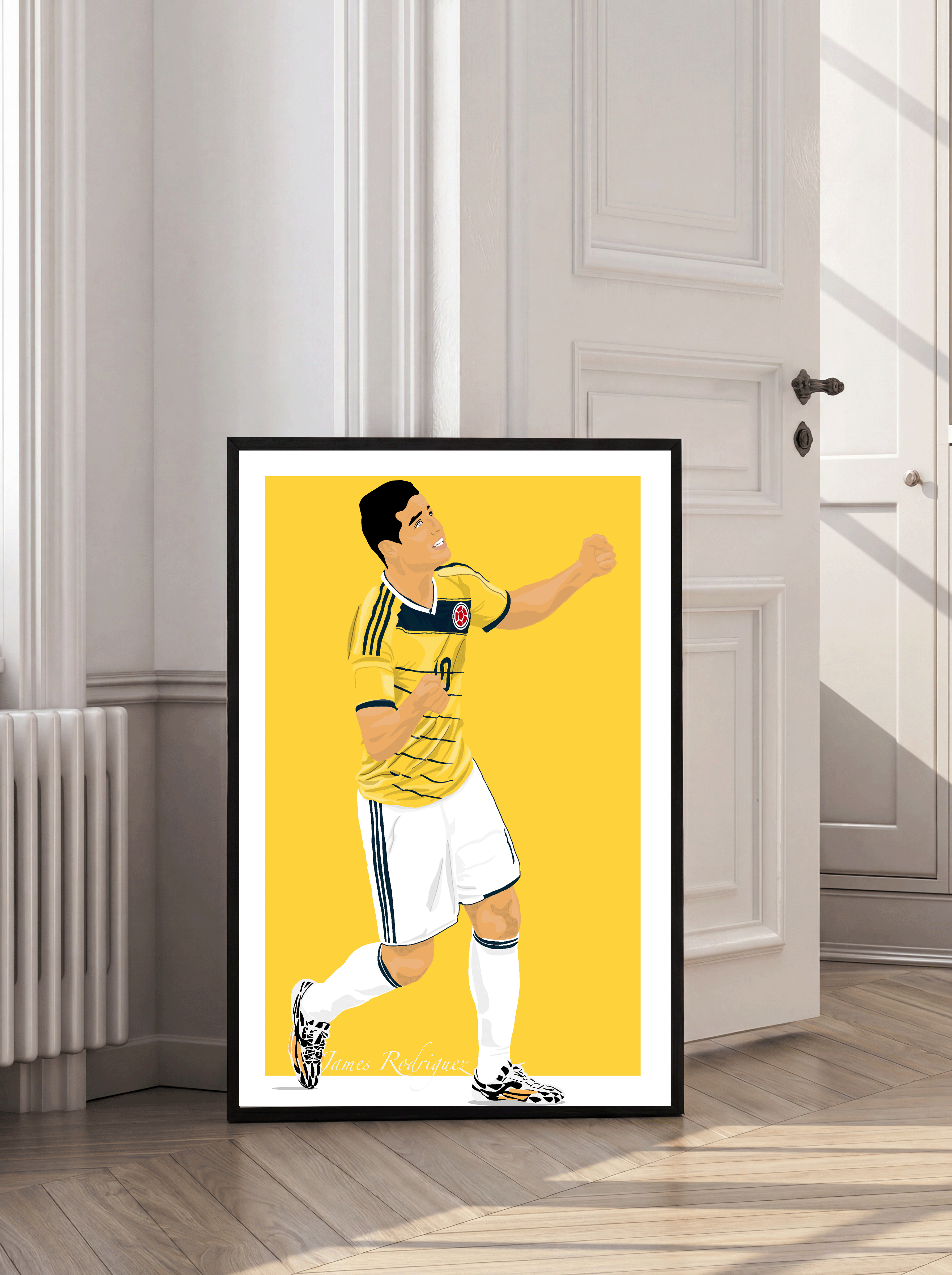 James Rodriguez - Colombia Illustration Poster