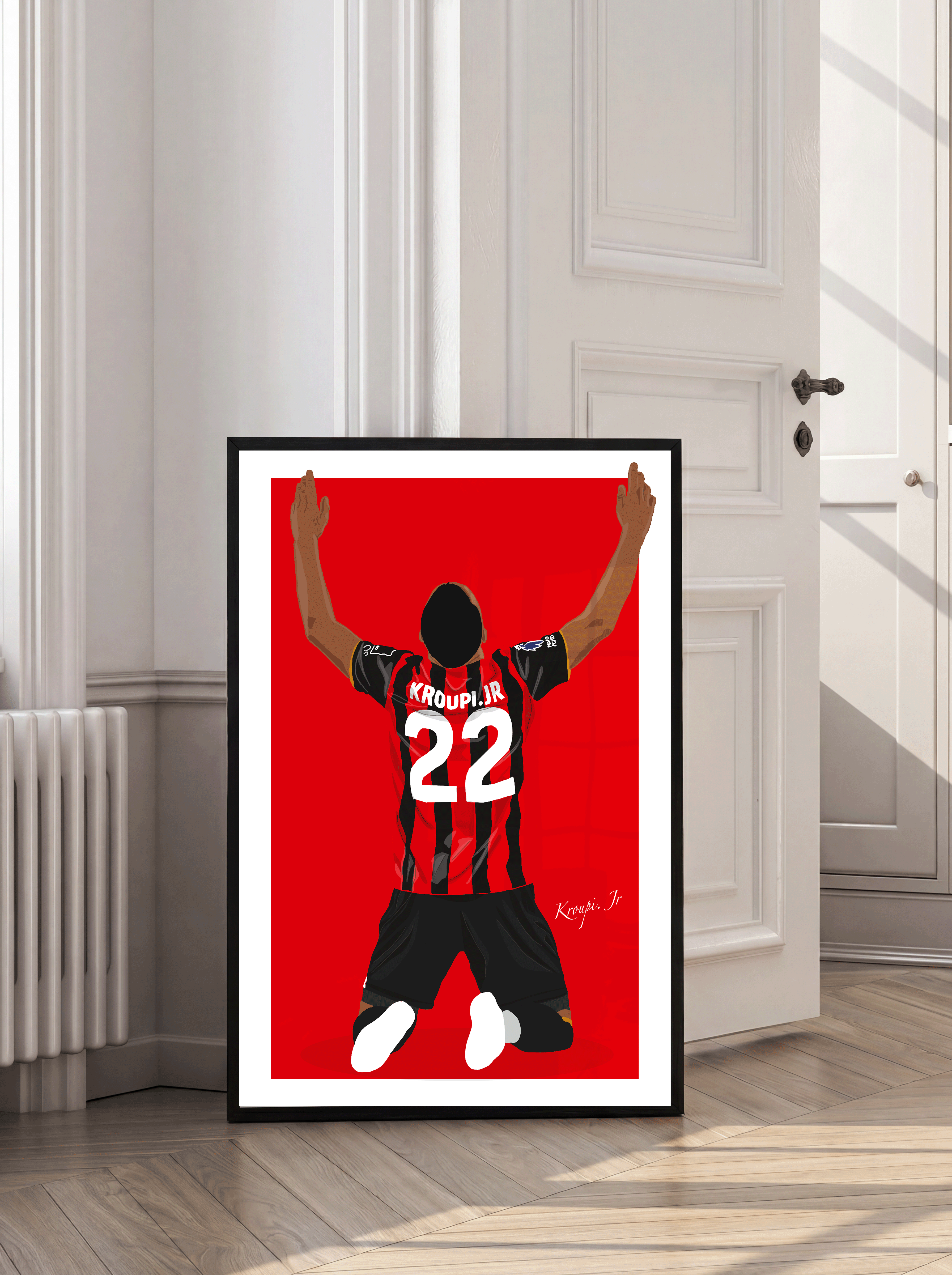 Kroupi Jr - Bournemouth Illustration Poster