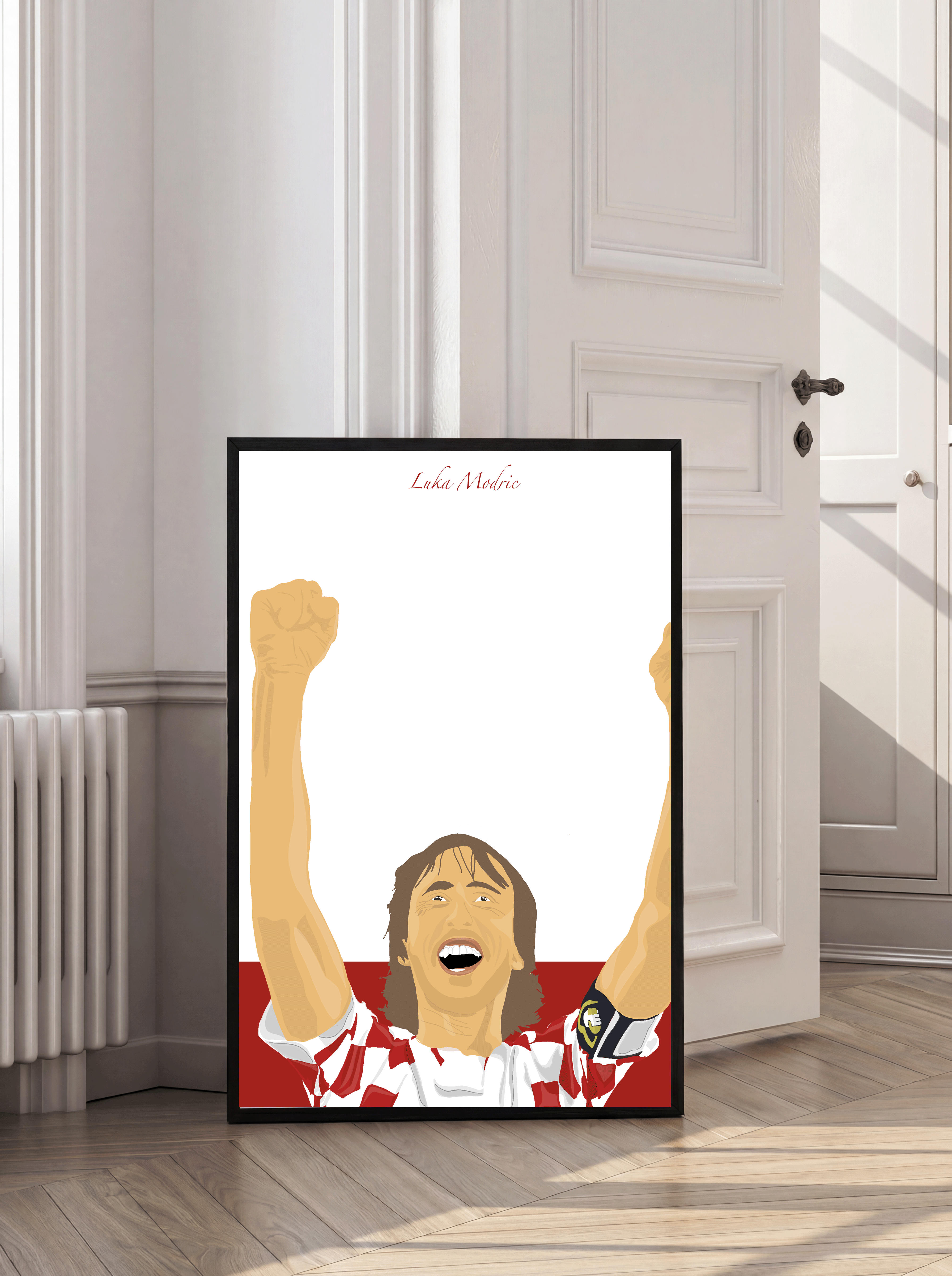 Luka Modric - Croatia Illustration Poster