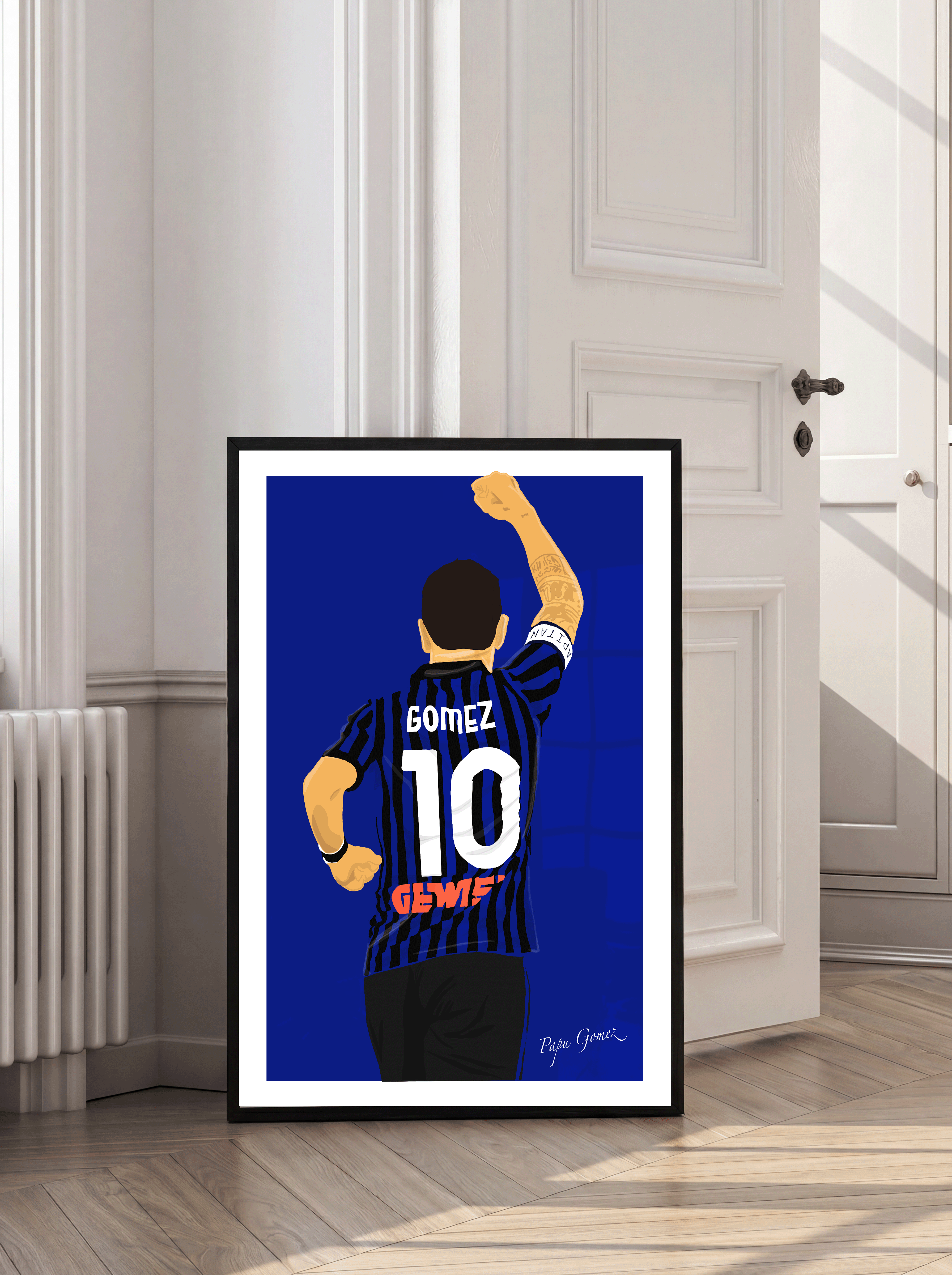 Papu Gomez - Atalanta Illustration Poster