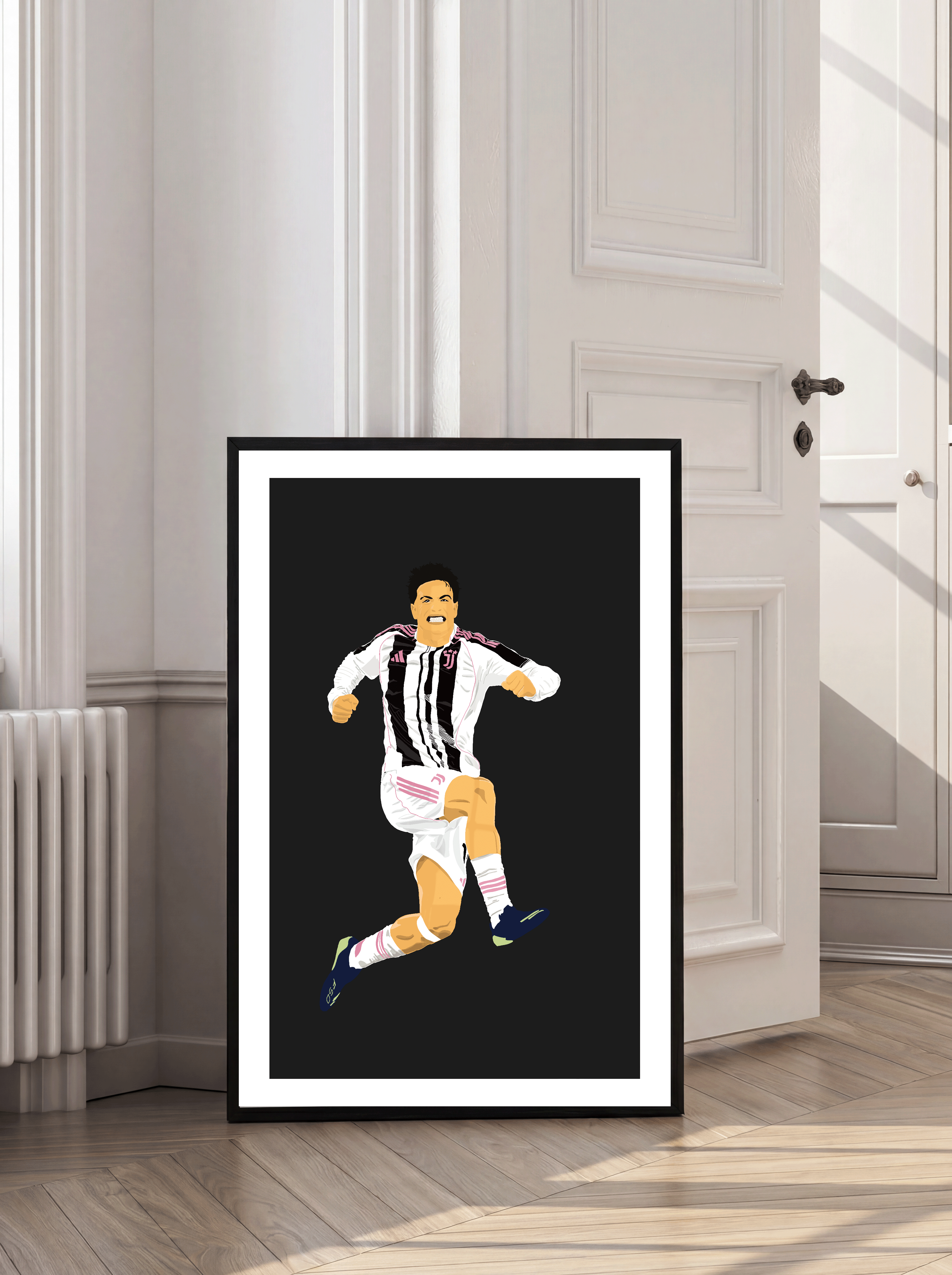Kenan Yildiz - Juventus Illustration Poster