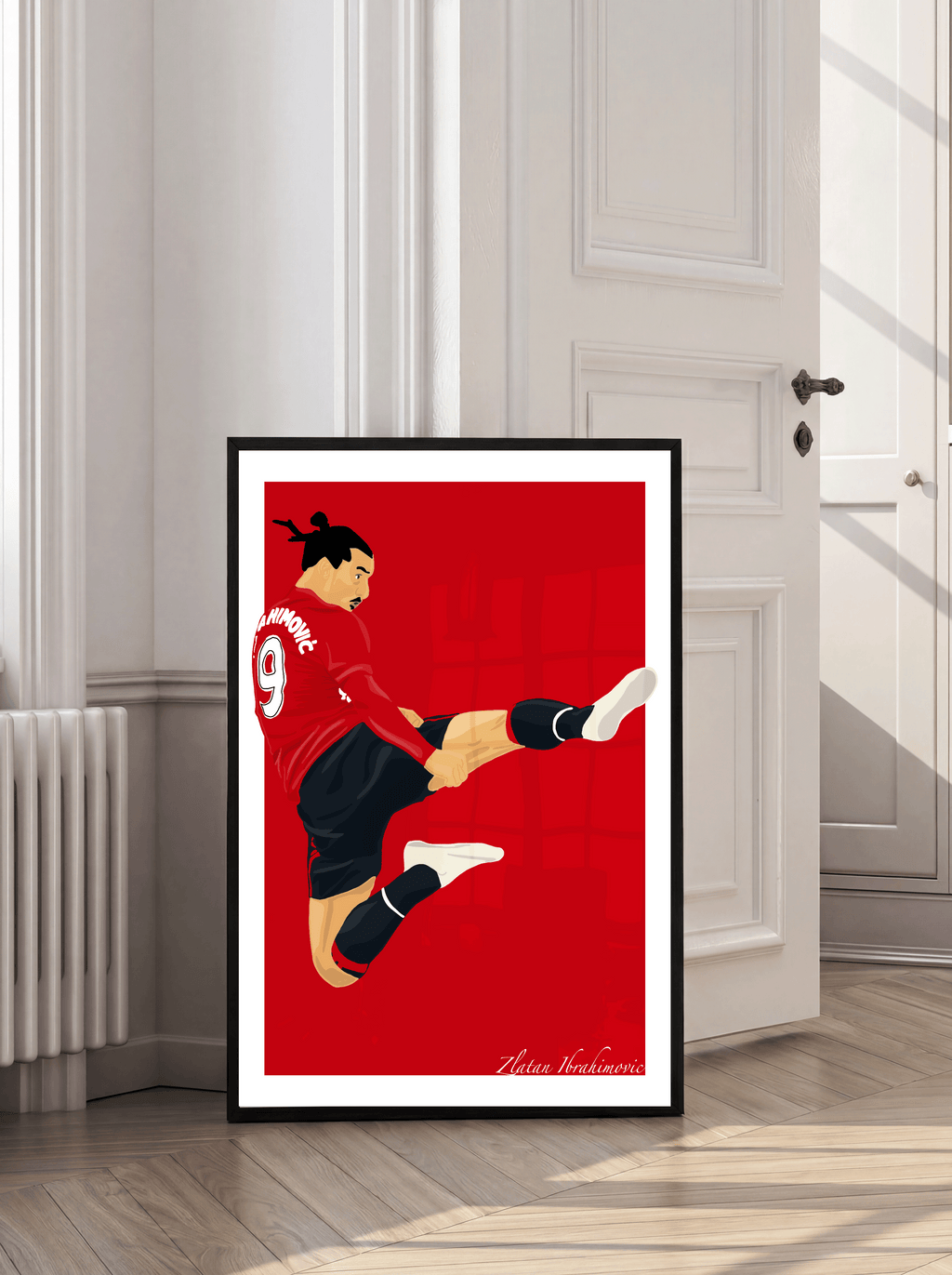 Zlatan Ibrahimovic - Manchester United Illustration Poster