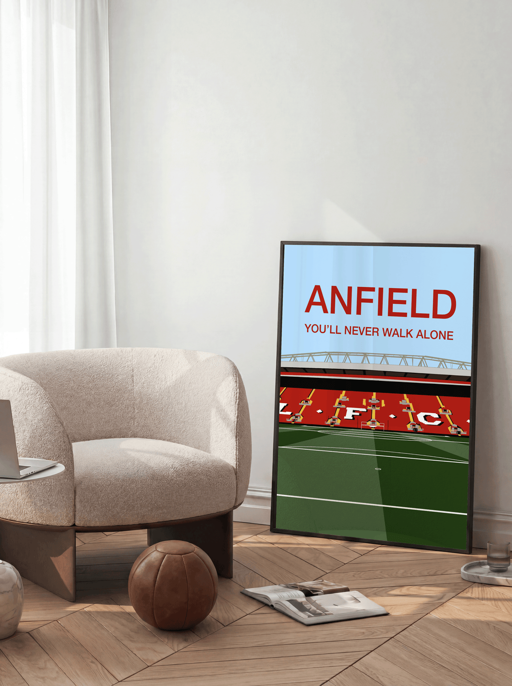 Anfield Stadium - Liverpool FC Ilustration Poster