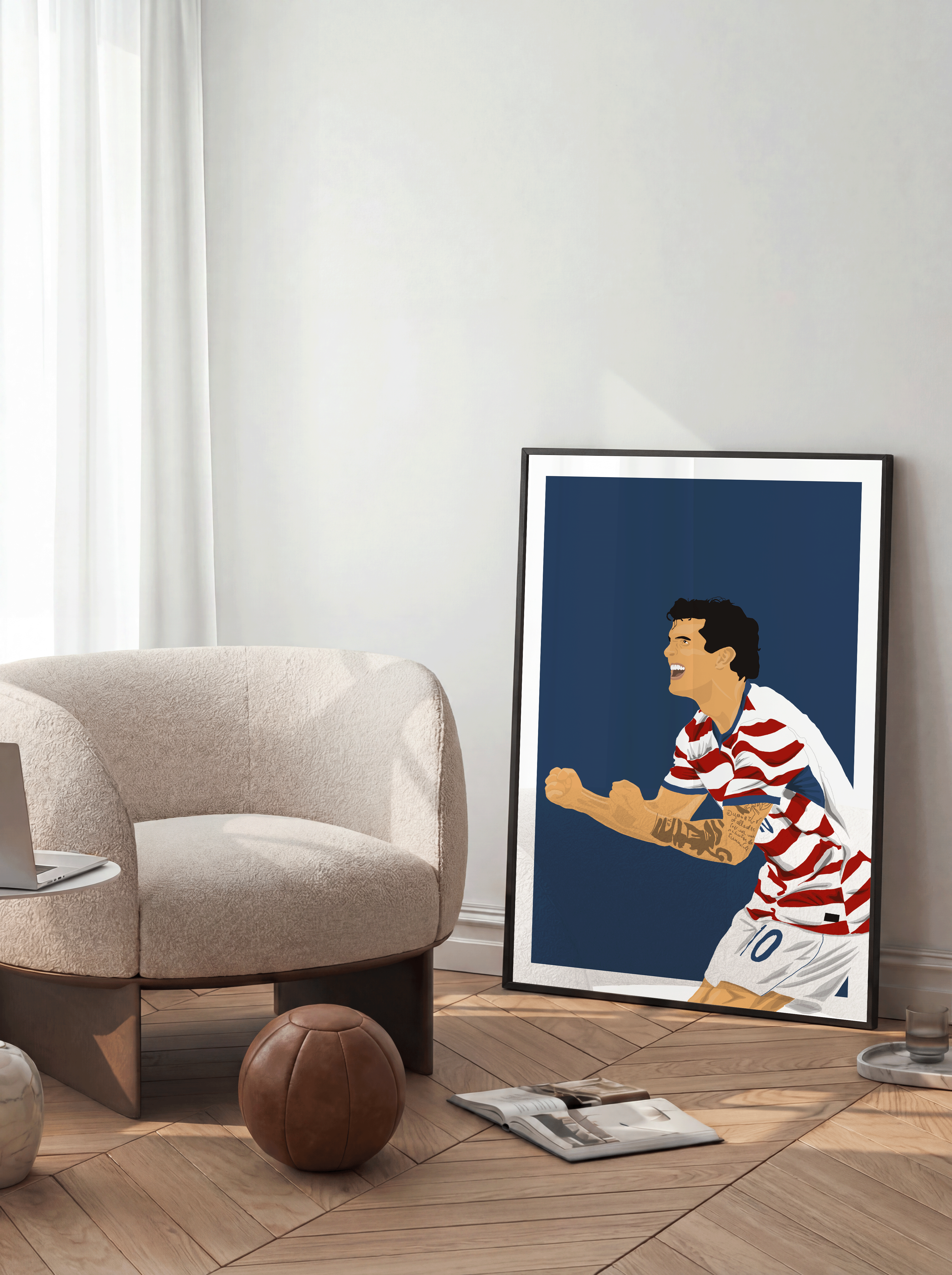 Christian Pulisic - USA Illustration Poster