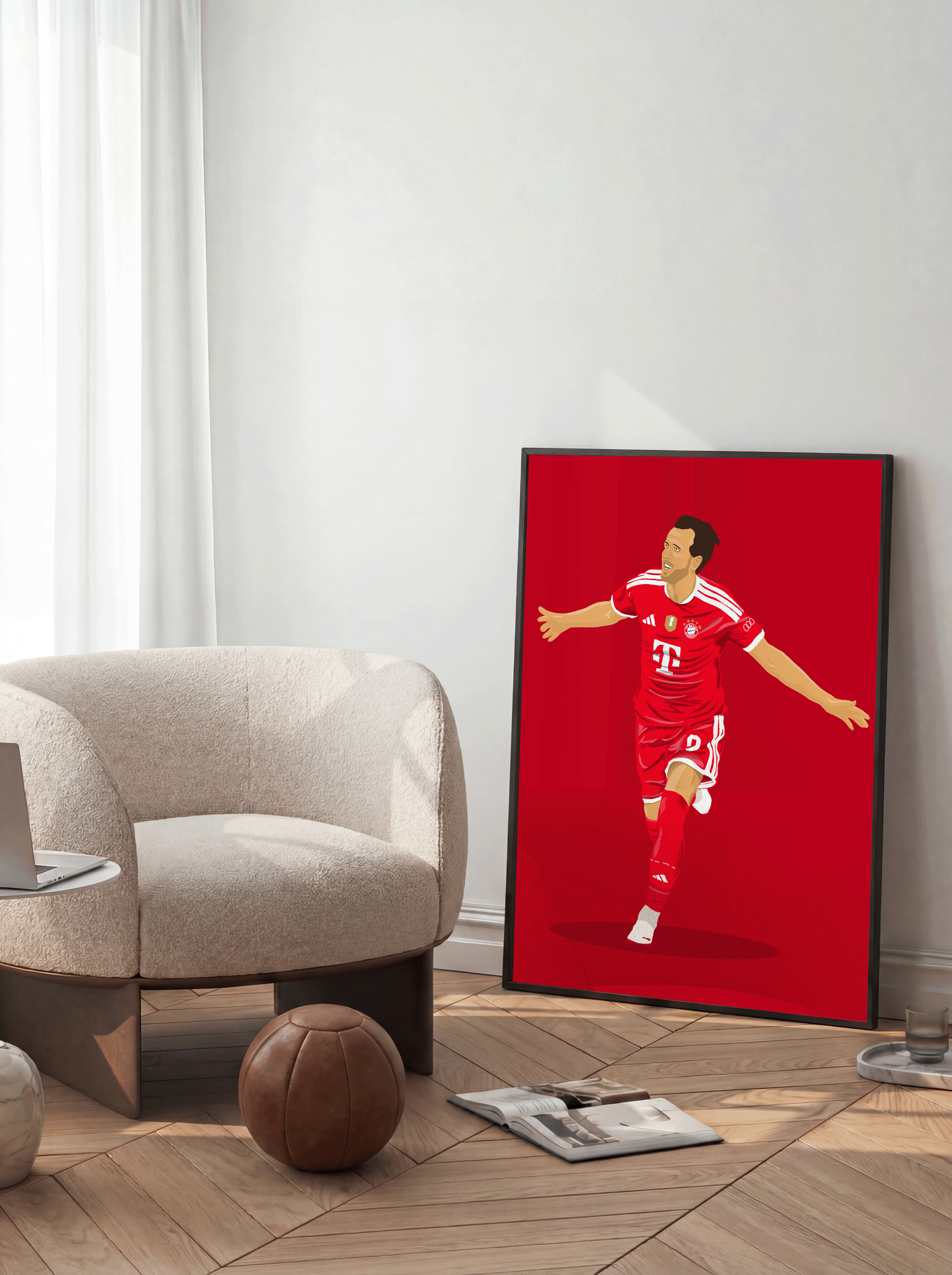 Harry Kane - Bayern Munich Illustration Poster