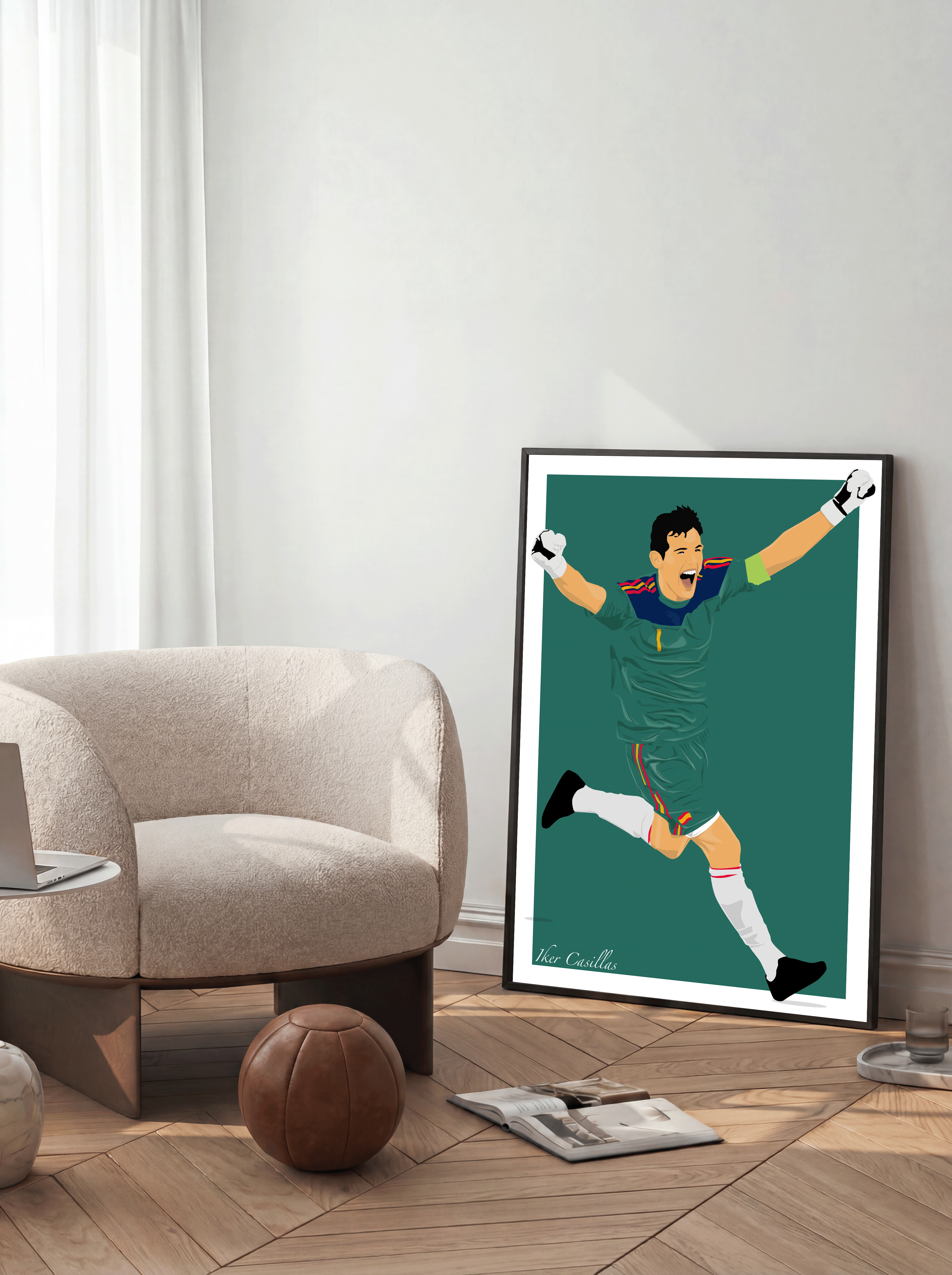 Iker Casillas - Spain Illustration Poster