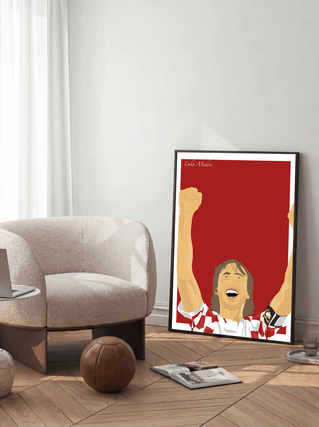 Luka Modric - Croatia Illustration Poster