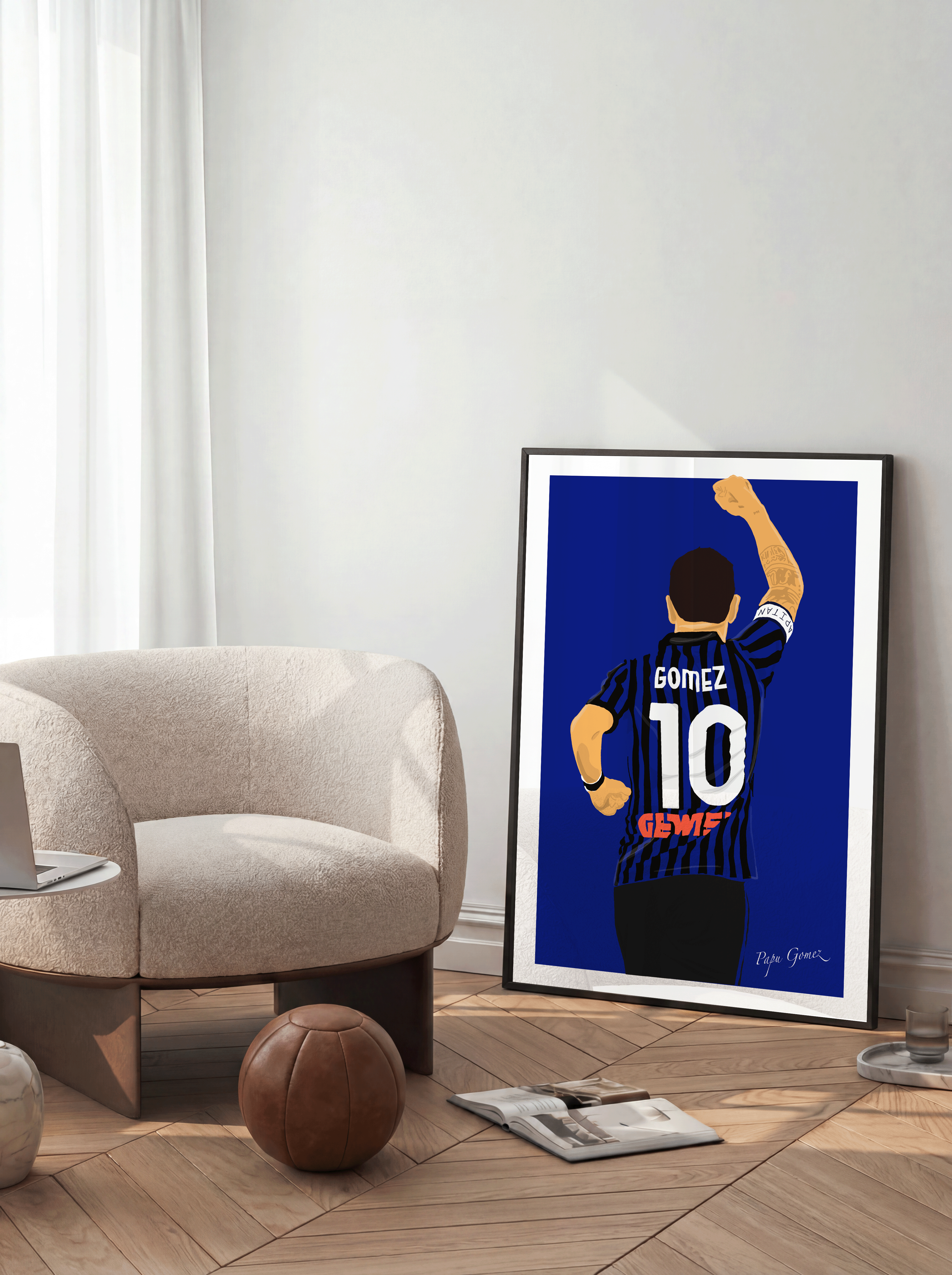 Papu Gomez - Atalanta Illustration Poster