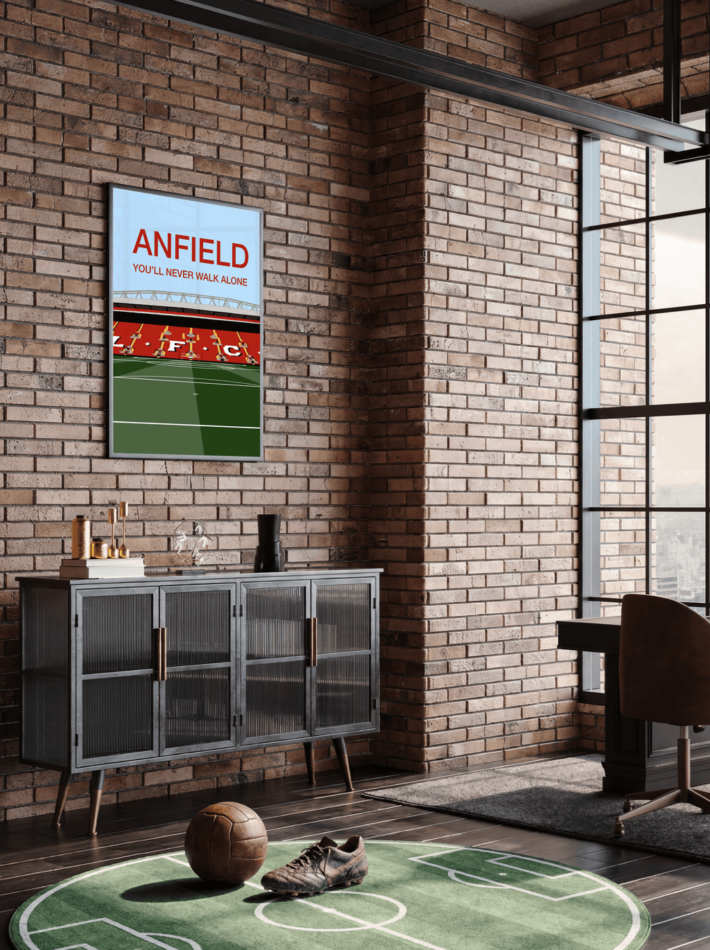Anfield Stadium - Liverpool FC Ilustration Poster