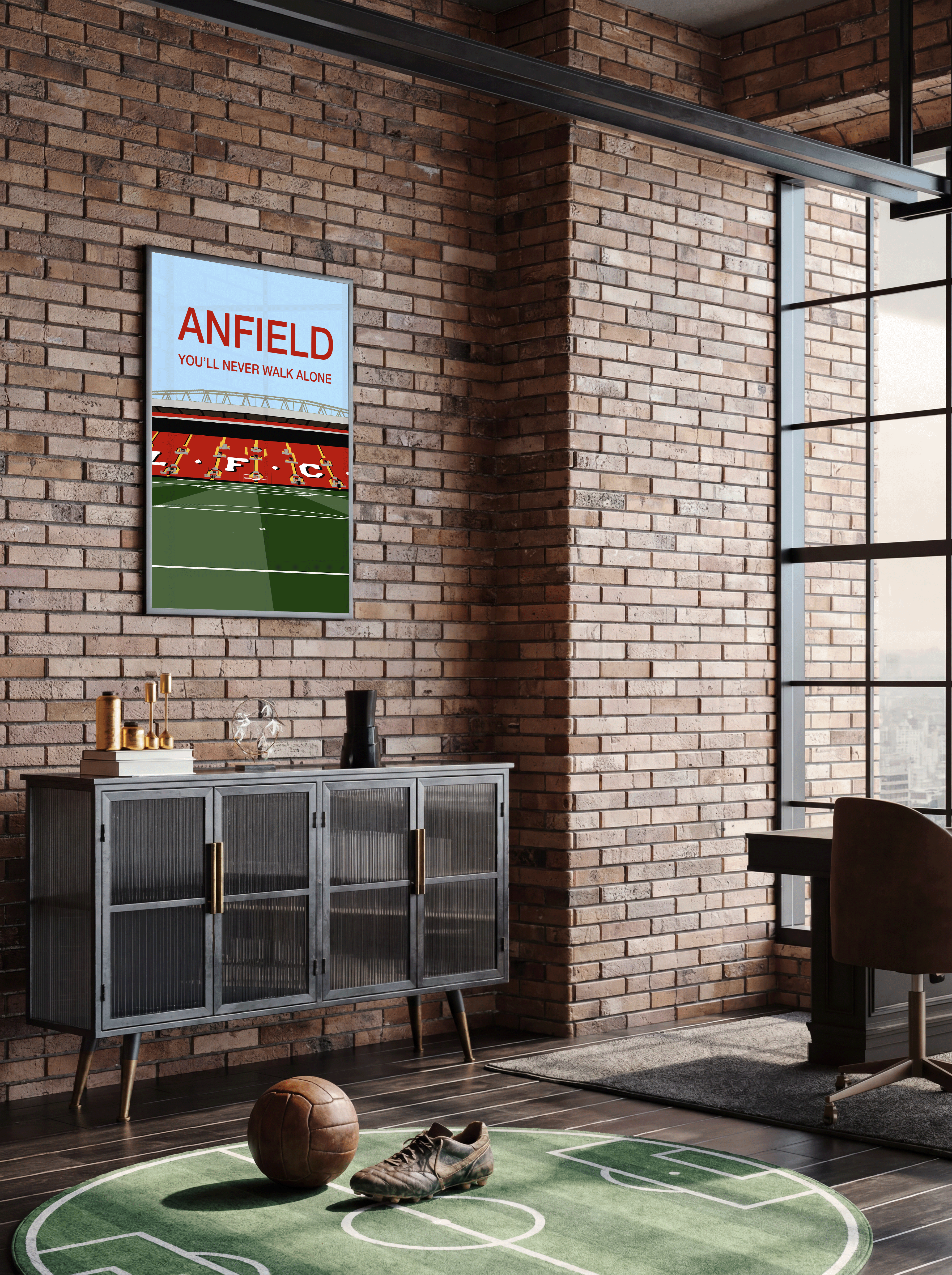Anfield Stadium - Liverpool FC Ilustration Poster