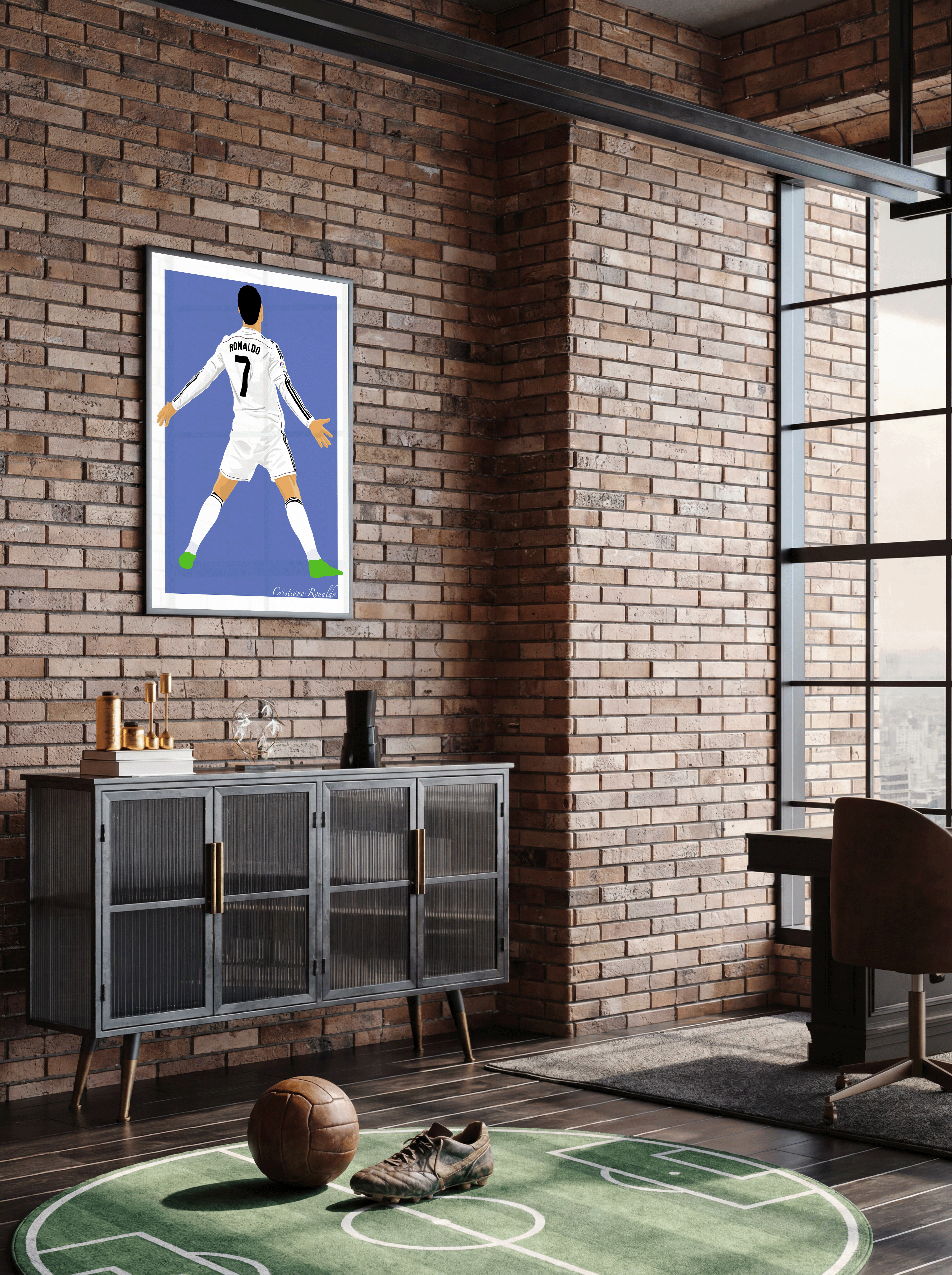 Cristiano Ronaldo SUII - Real Madrid Illustration Poster